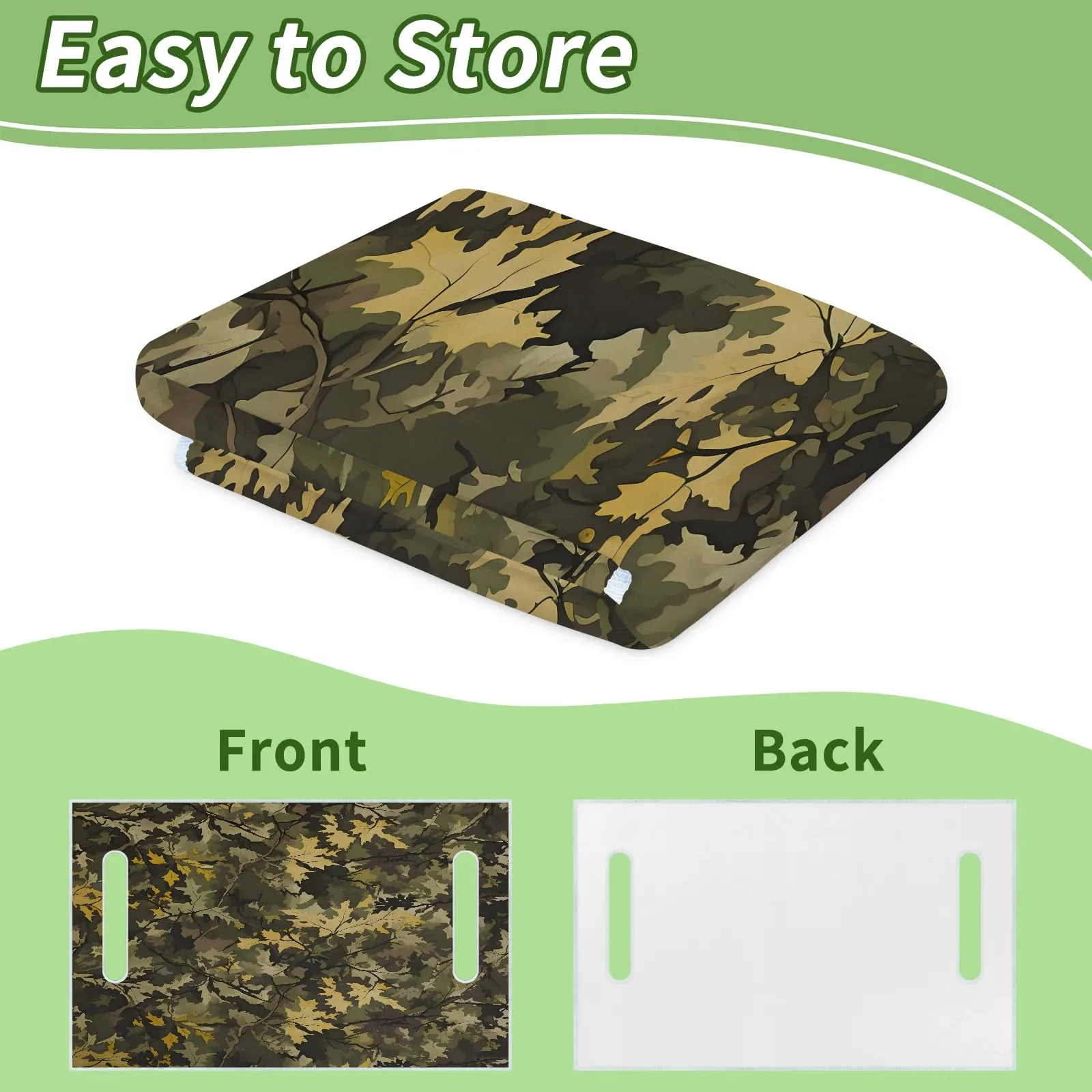 Tiveruda Camouflage Golf Cart Seat Cover, 51 x 31 in image 4