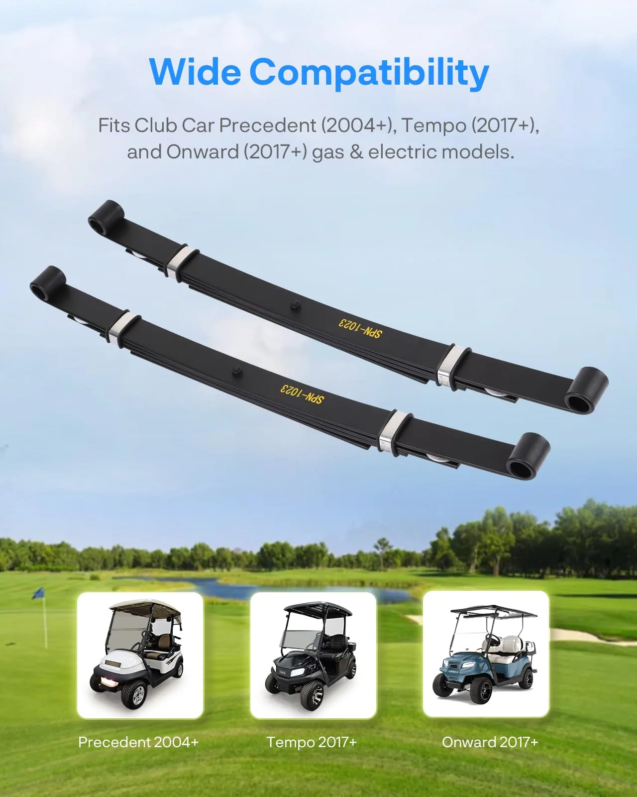 JY PERFORMANCE MJ030 Rear 4-Leaf Spring Kit for Club Car image 2
