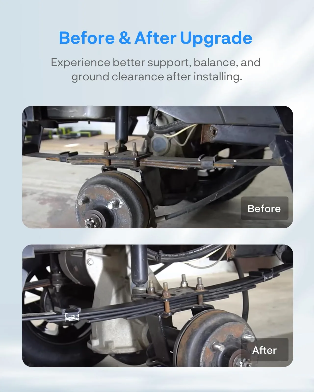 JY PERFORMANCE MJ030 Rear 4-Leaf Spring Kit for Club Car image 3