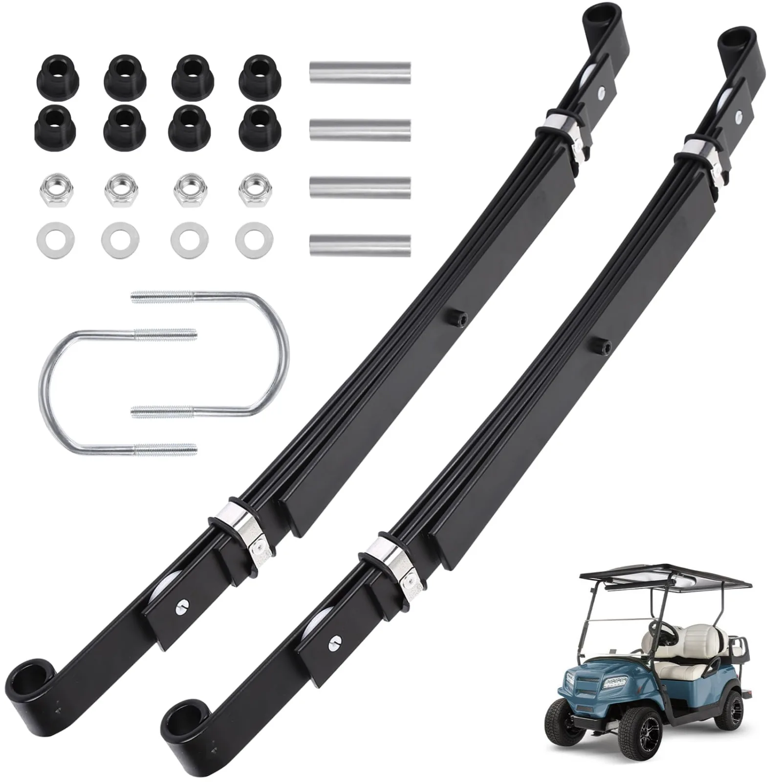 JY PERFORMANCE MJ030 Rear 4-Leaf Spring Kit for Club Car