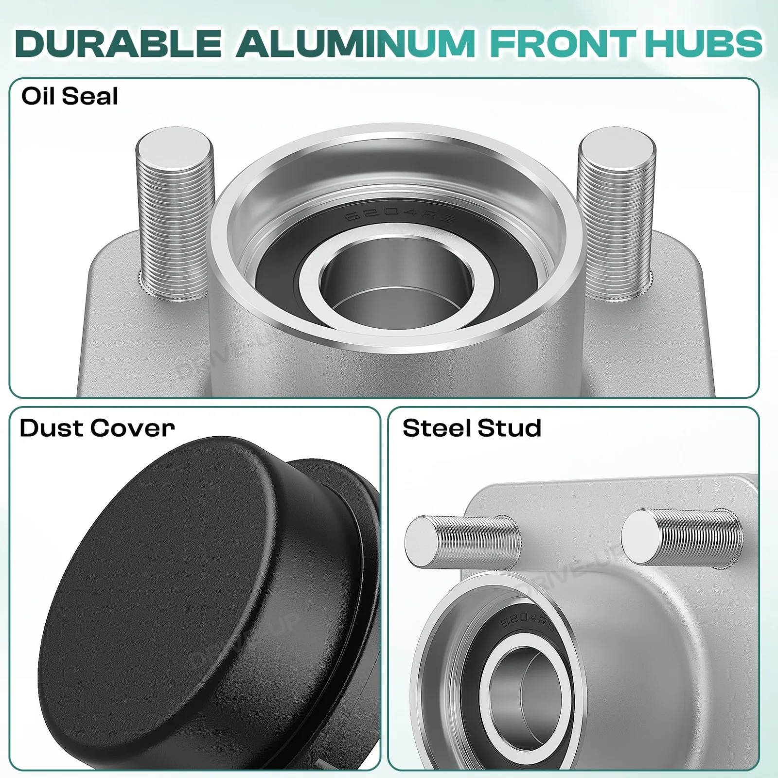 DRIVE UP Front Wheel Hub Assembly for Club Car image 3