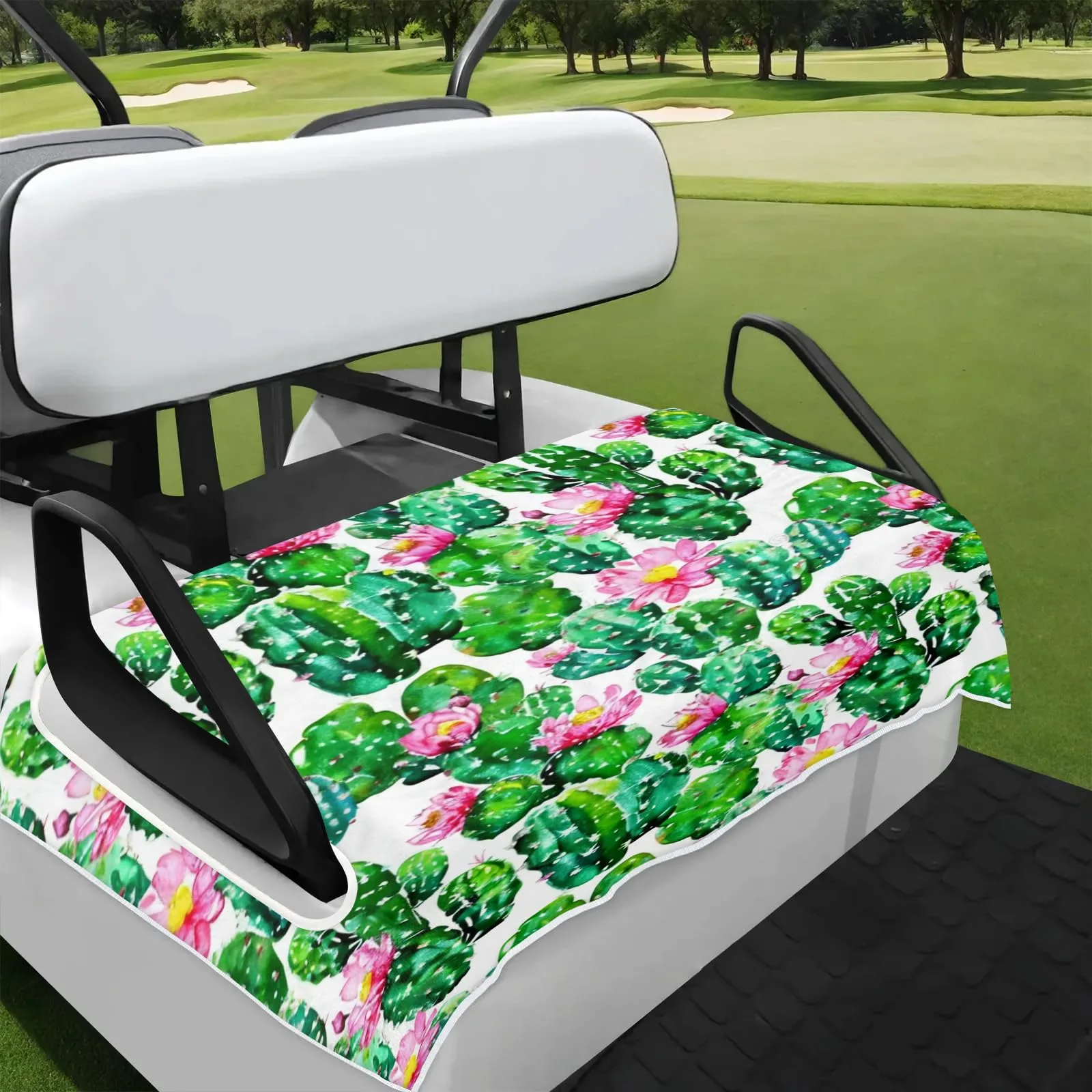 Tiveruda Golf Cart Seat Cover for Double Seats, 51 x 31 in