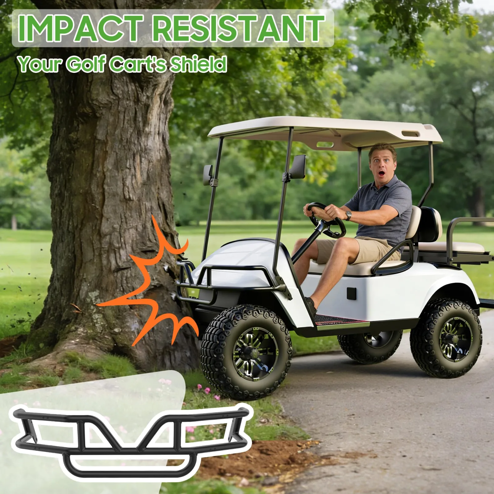 10L0L Black Brush Guard for E-Z-GO TXT 1994.5-2013 image 4