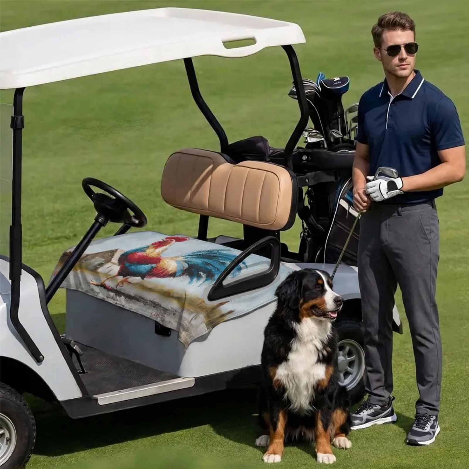 DecorLovee Golf Cart Seat Cover, 51 x 31 in image 3