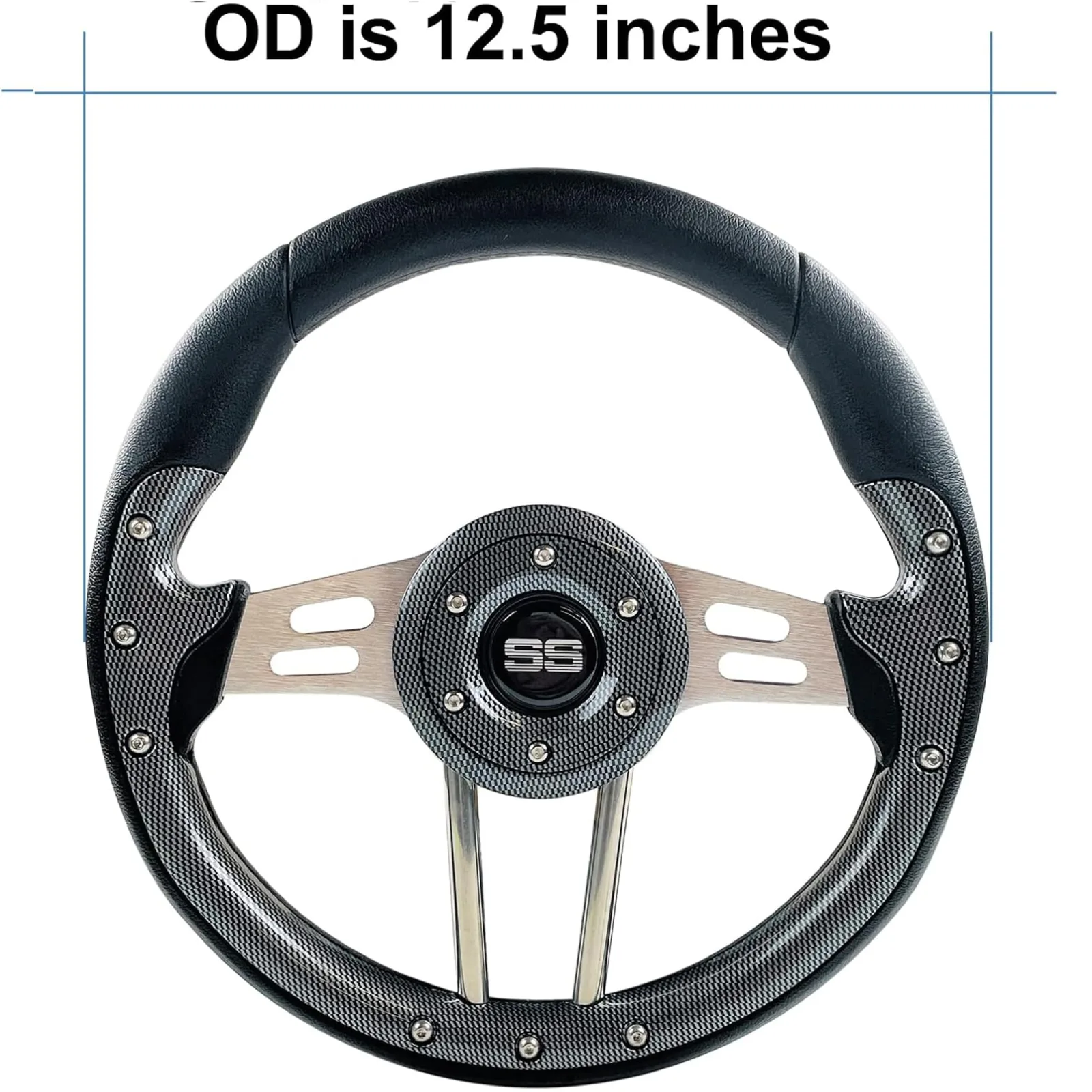 Volt Carbon Fiber Steering Wheel Adapter for E-Z-GO TXT/RXV image 2
