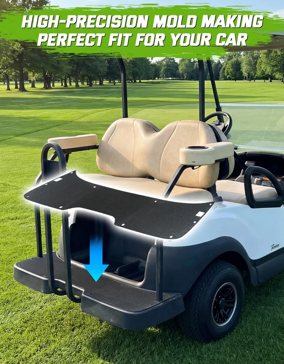 CYOOYC Rear Foot Rest Mat for Club Car Tempo 4-Passenger image 4