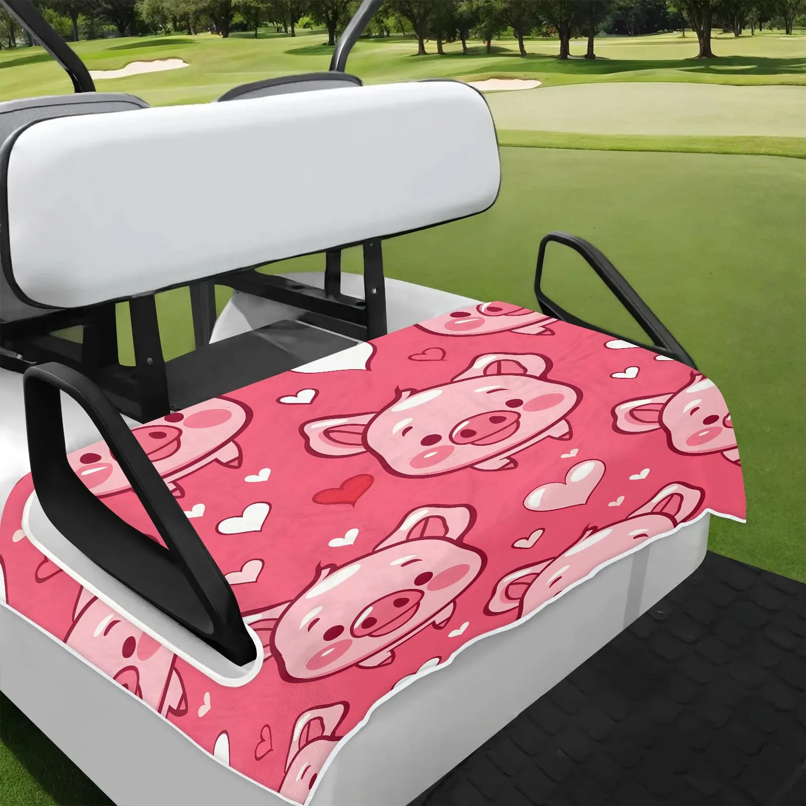 Tiveruda Golf Cart Seat Cover for Double Seats, 51 x 31 in
