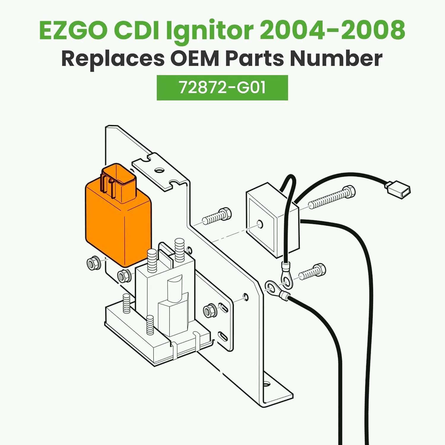 10L0L CDI Igniter for E-Z-GO Golf Cart 2004-2008 image 3