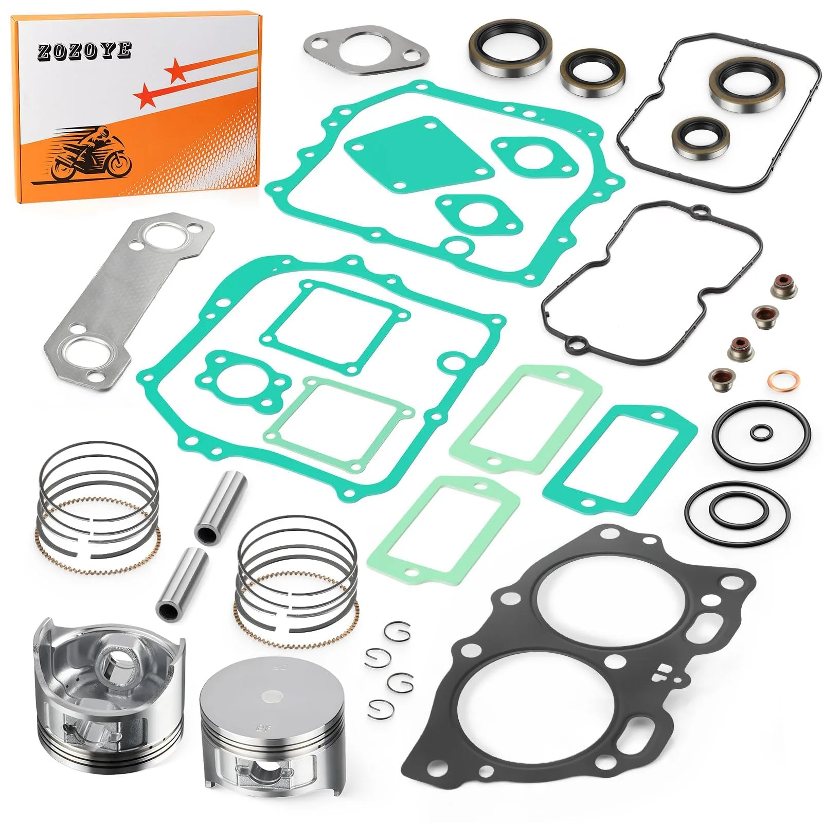 ZOZOYE E-Z-G-O 350cc Oversized Piston Rebuild Kit