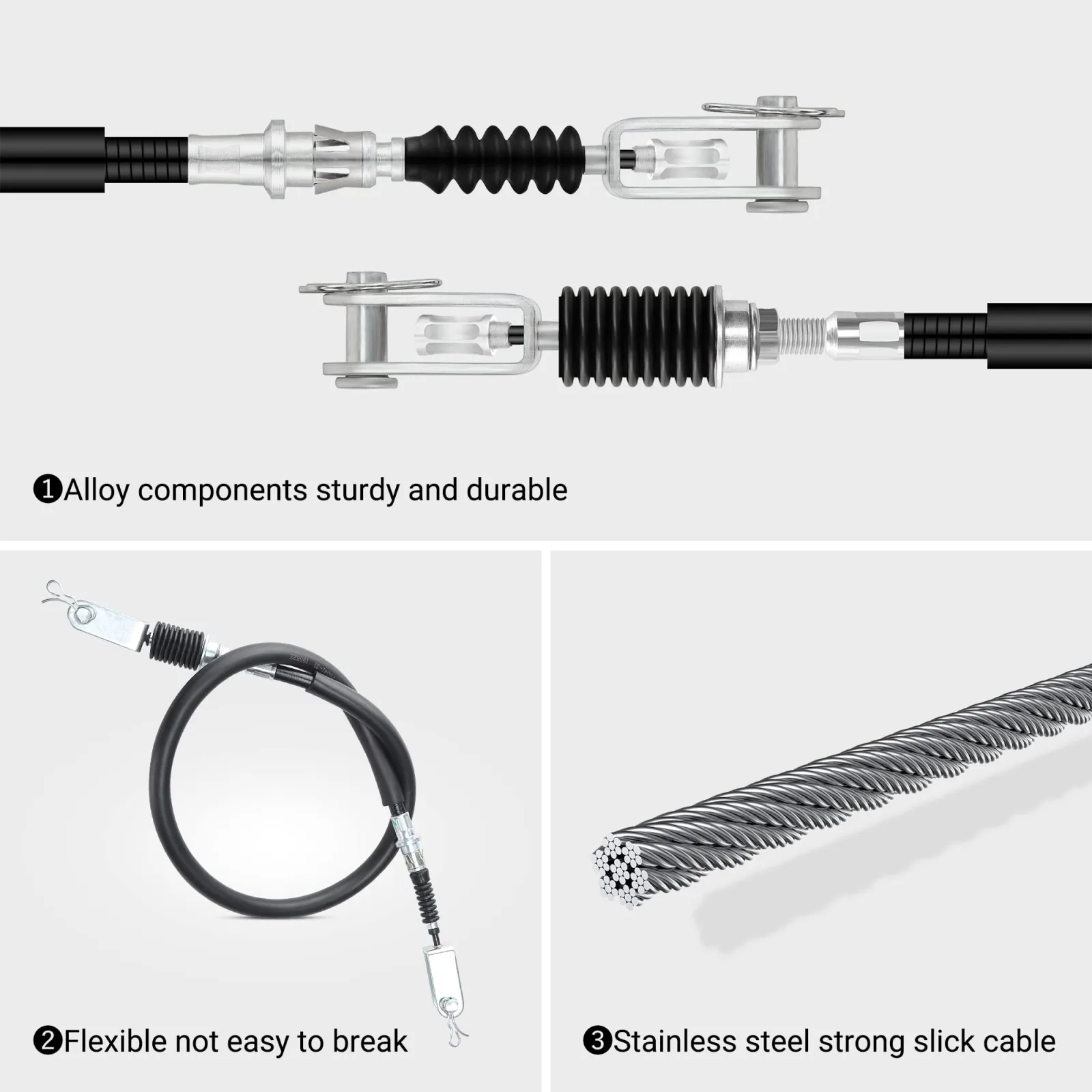 10L0L Yamaha G29 Golf Cart Brake Cable 2007-Up image 3
