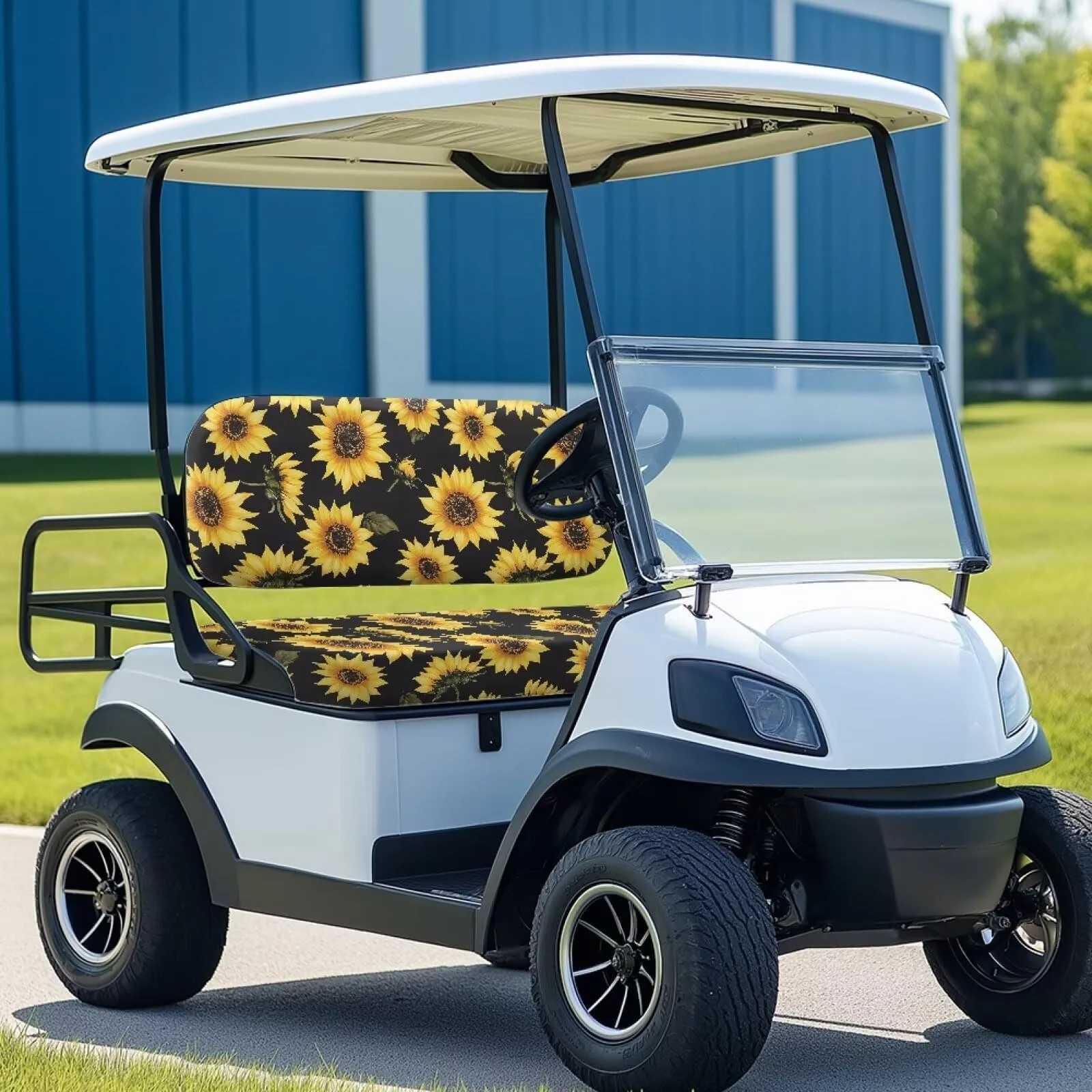 Quidrwyo Sunflower Golf Cart Seat Covers for Club Car image 3
