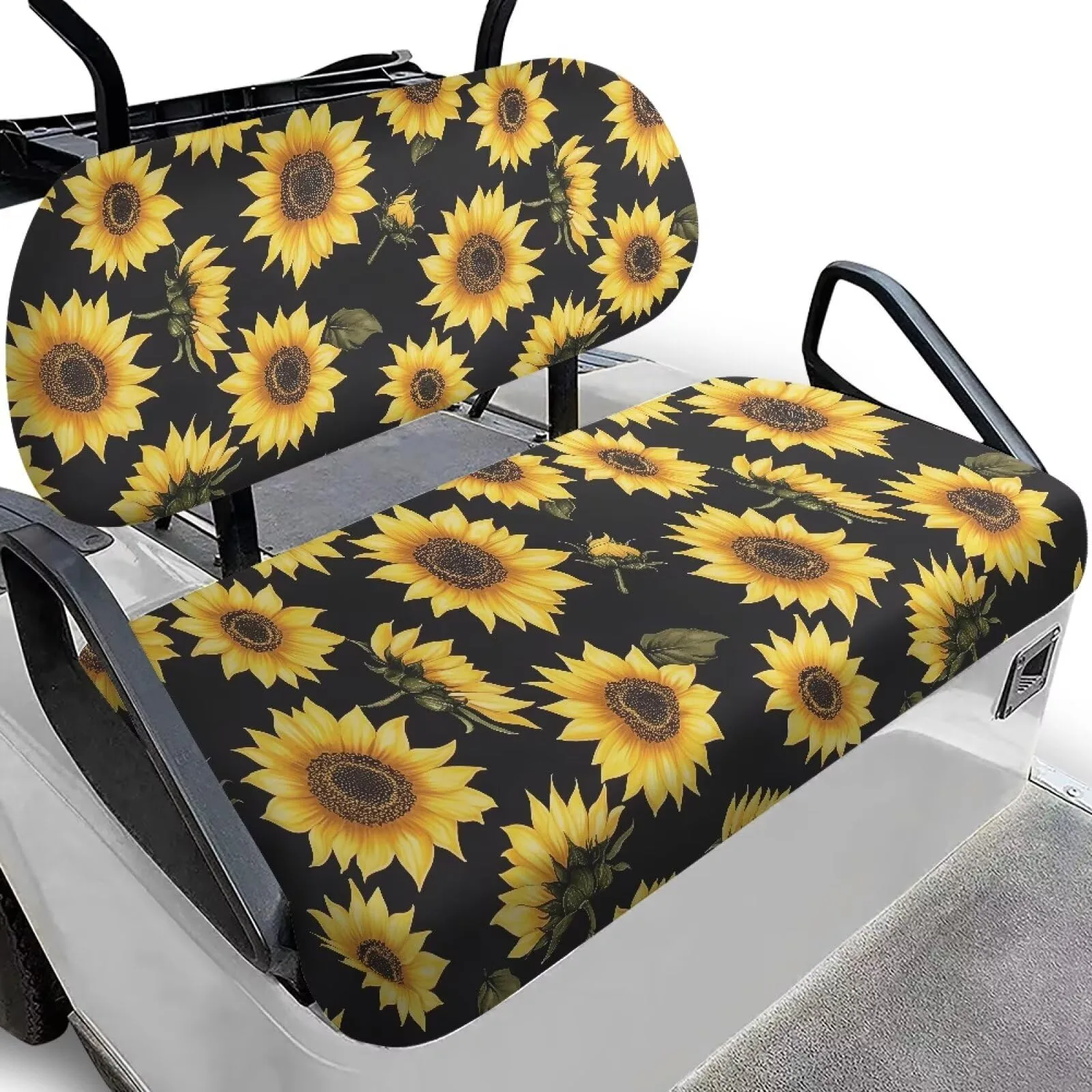 Quidrwyo Sunflower Golf Cart Seat Covers for Club Car