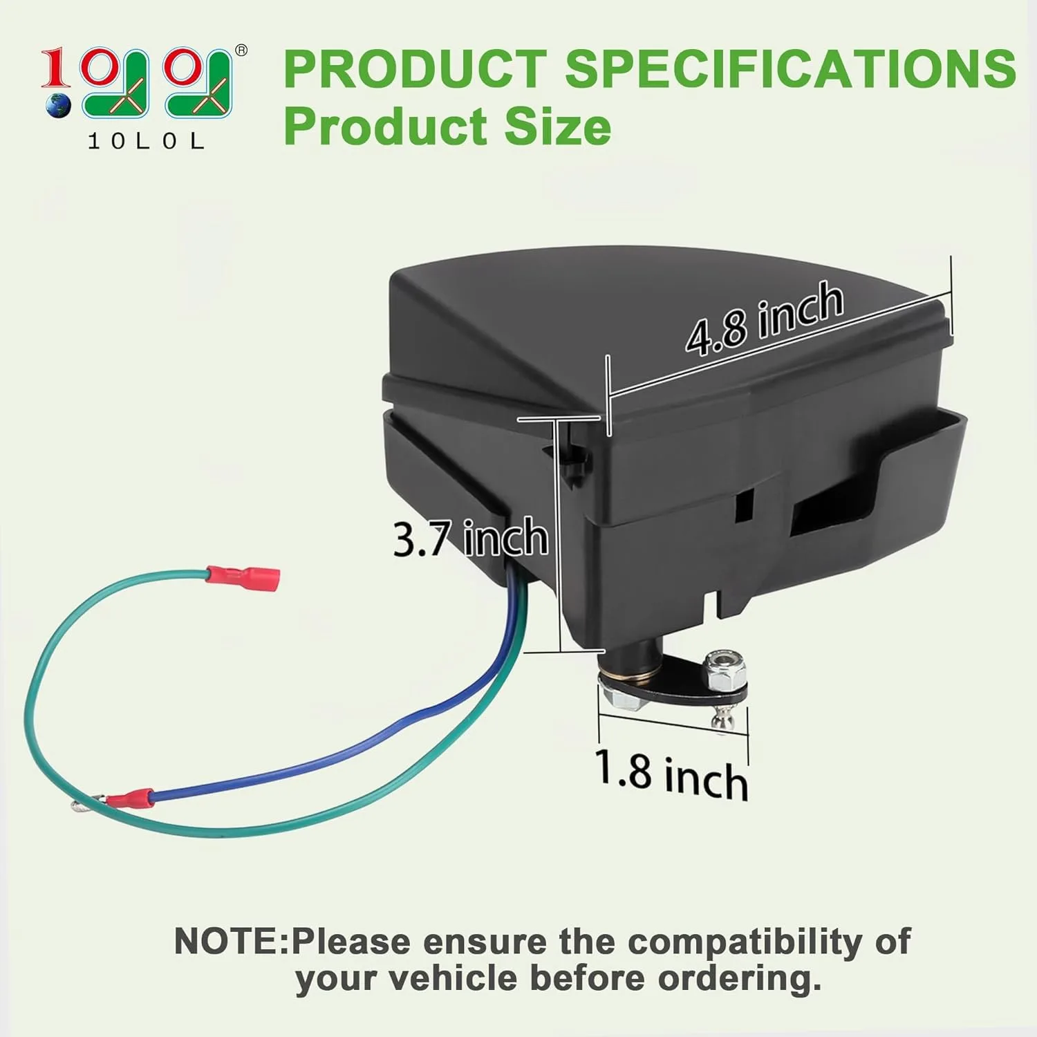 10L0L Club Car DS V-Glide Wiper Switch Assembly image 2