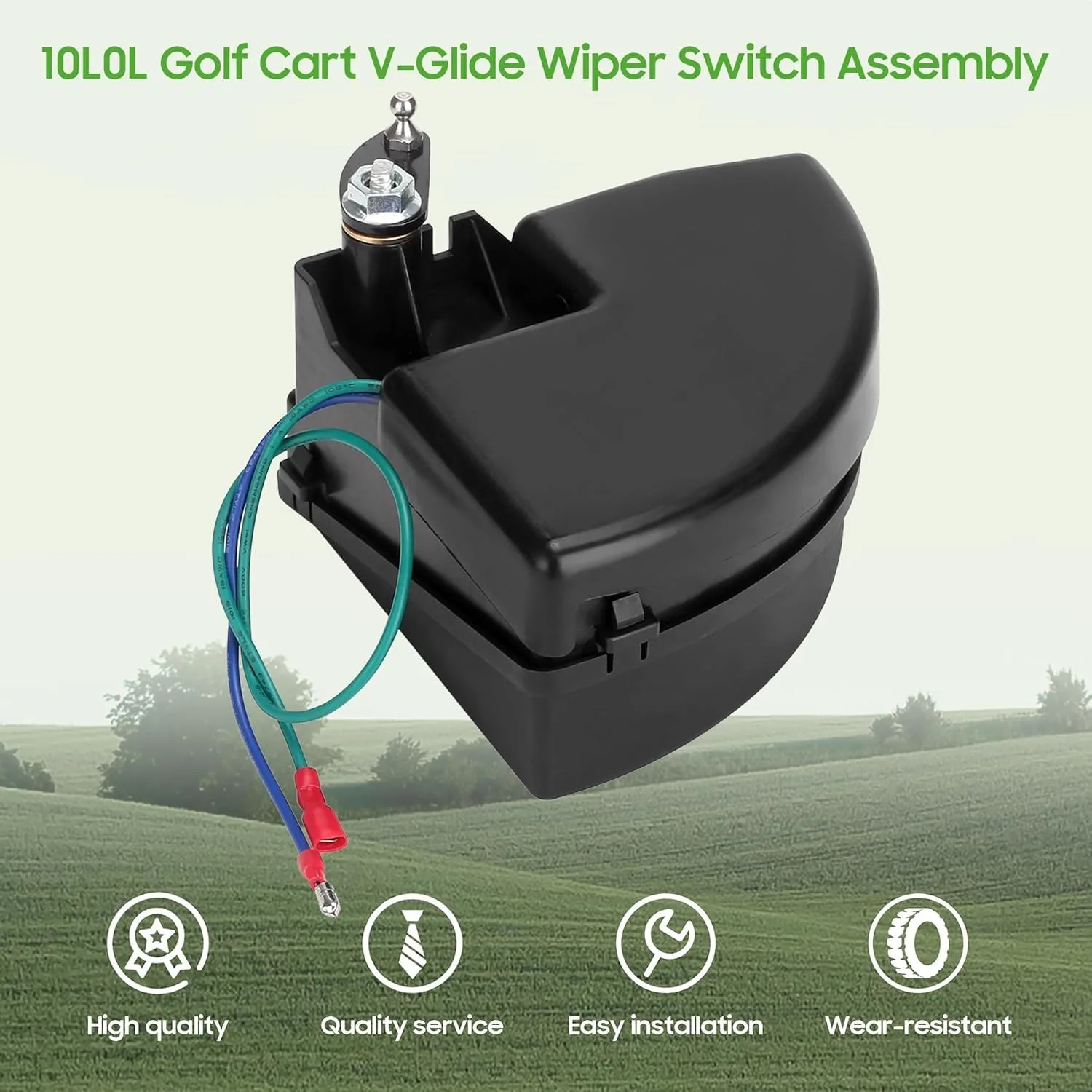 10L0L Club Car DS V-Glide Wiper Switch Assembly image 3
