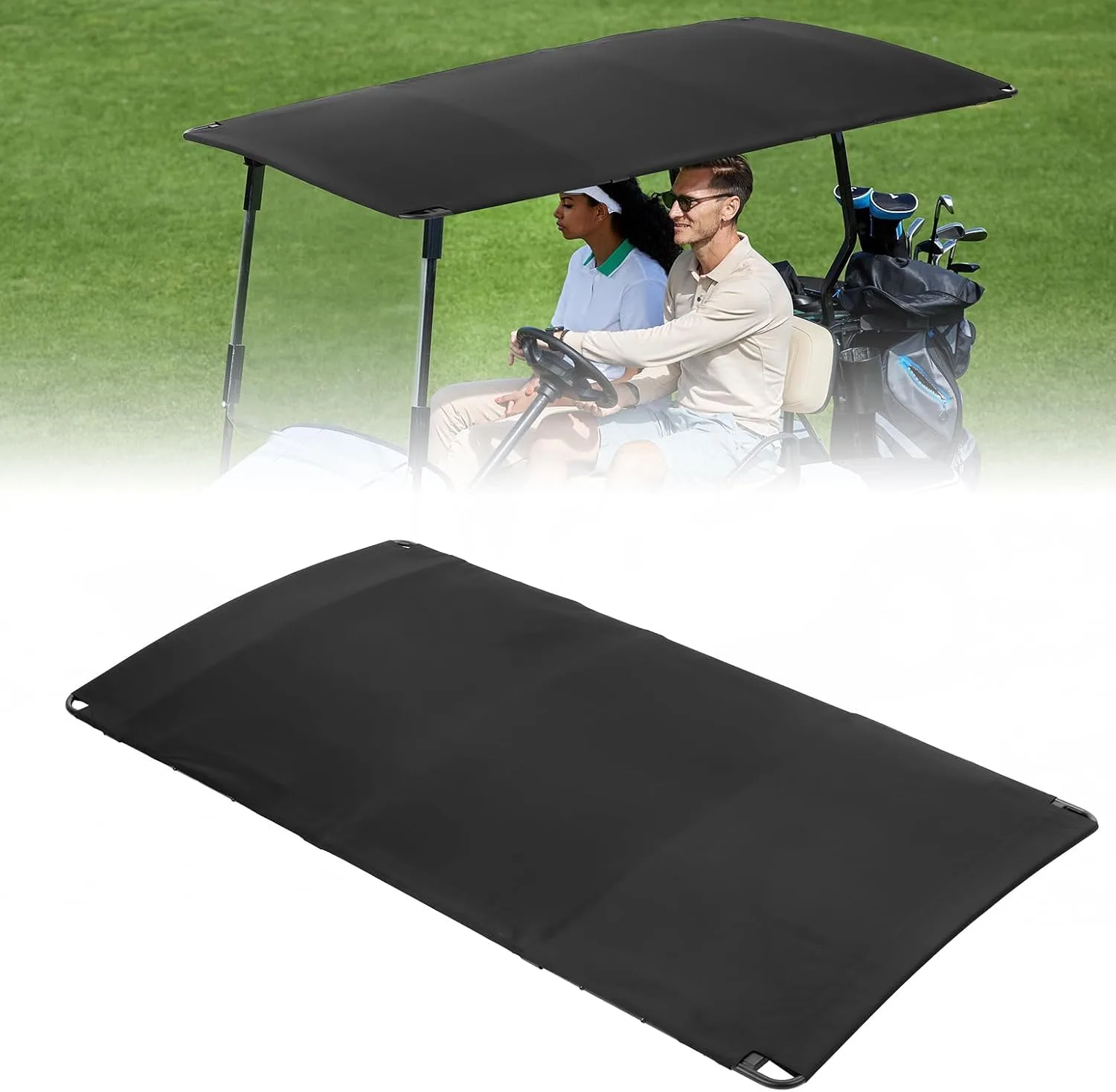 KEMIMOTO 85-Inch Golf Cart Sun Top for EZGO TXT