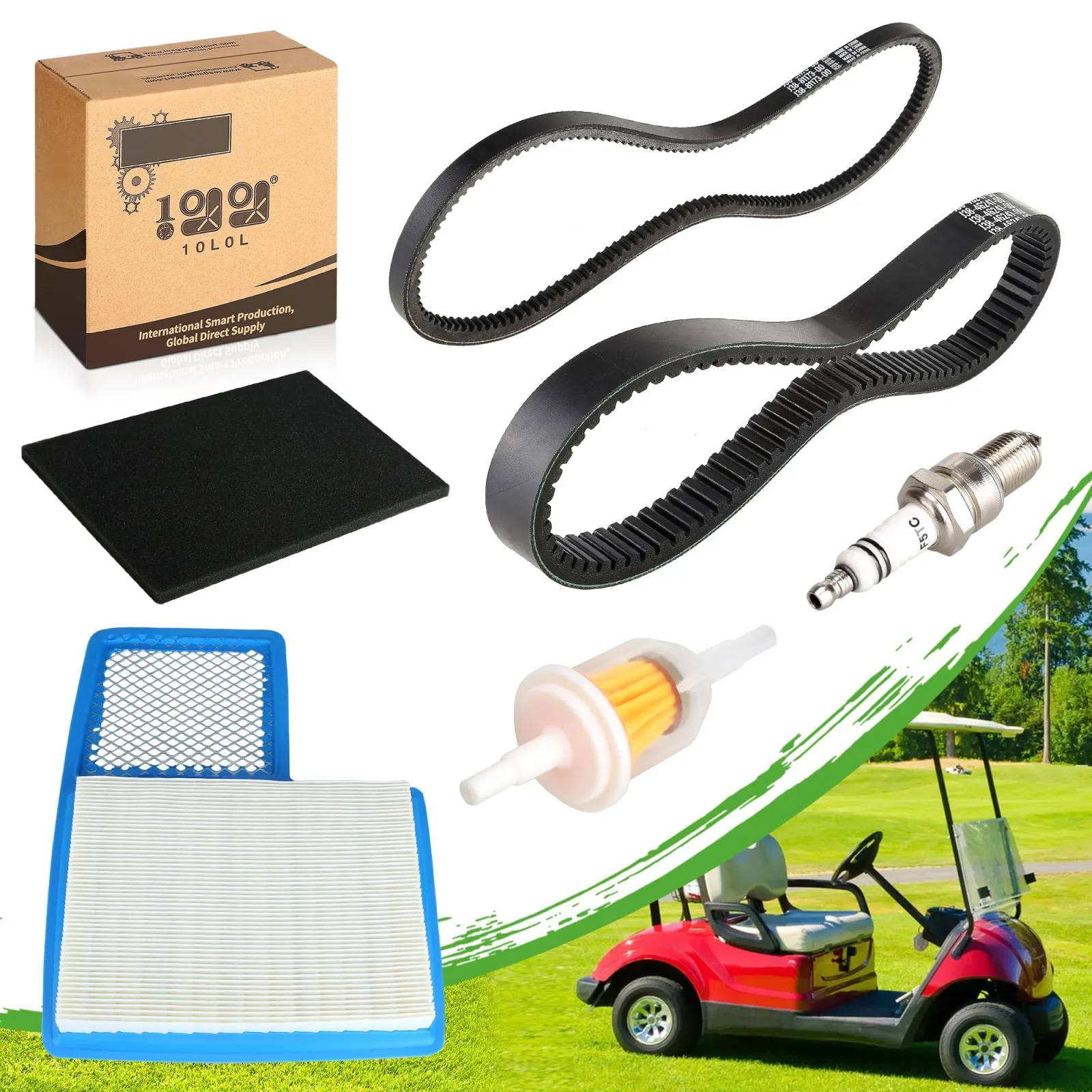 10L0L Yamaha Golf Cart Tune-Up Kit with Belts