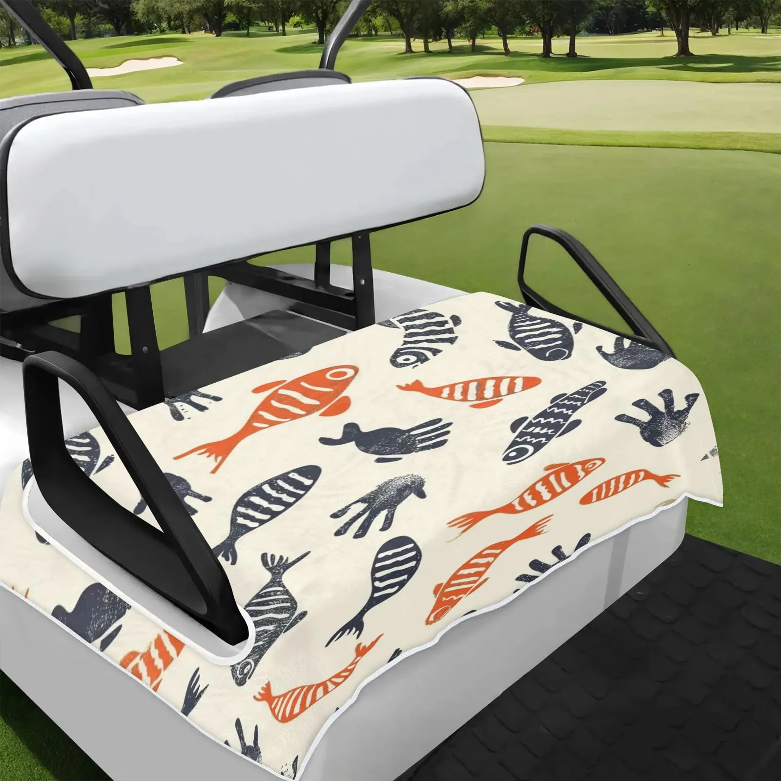 Tiveruda Golf Cart Seat Cover for Double Seats