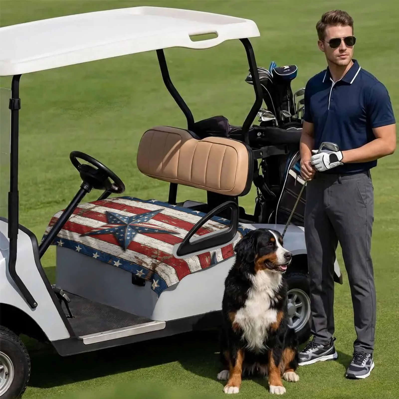 DecorLovee Golf Cart Seat Cover 51 x 31 Inch image 3
