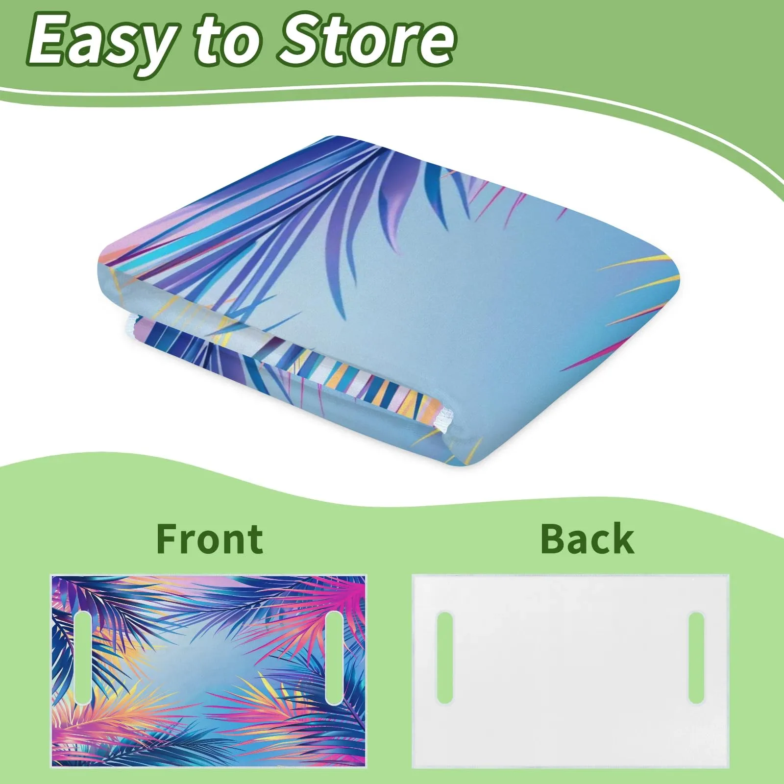 Tiveruda Colorful Palm Leaf Golf Cart Seat Cover image 4