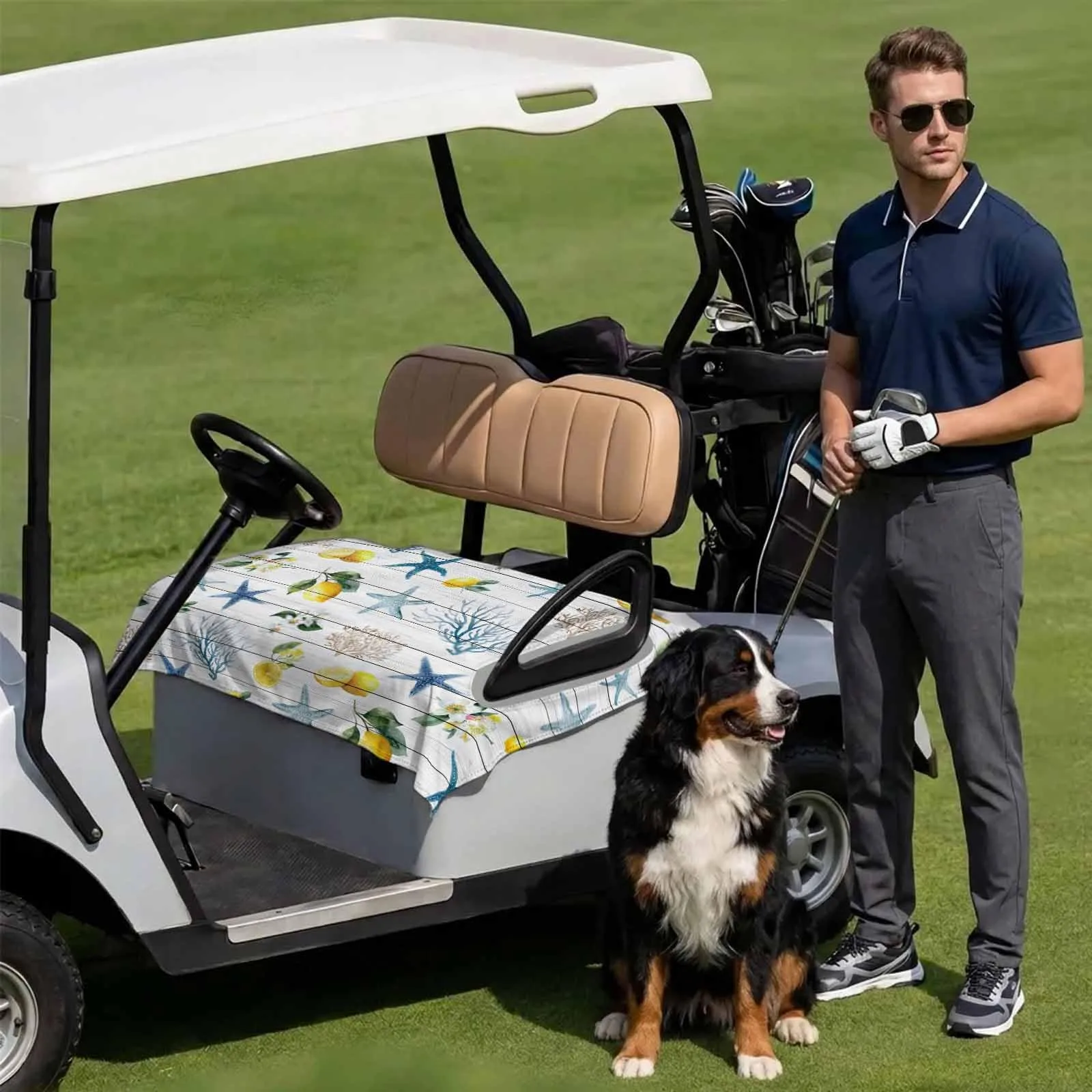 DecorLovee Golf Cart Seat Cover for 2-Seater Carts image 3
