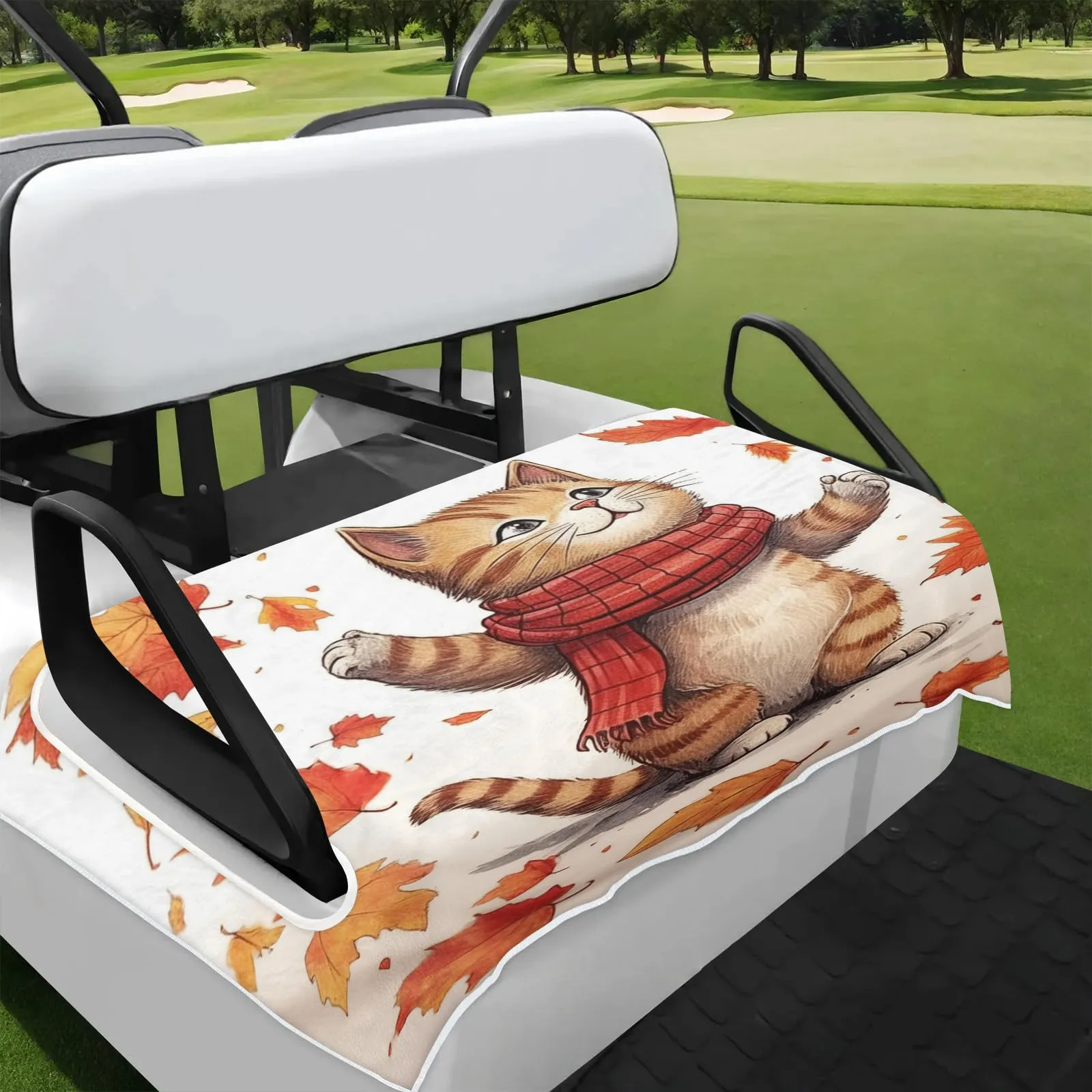 Tiveruda Golf Cart Seat Cover for Double Seats, 51 x 31 in