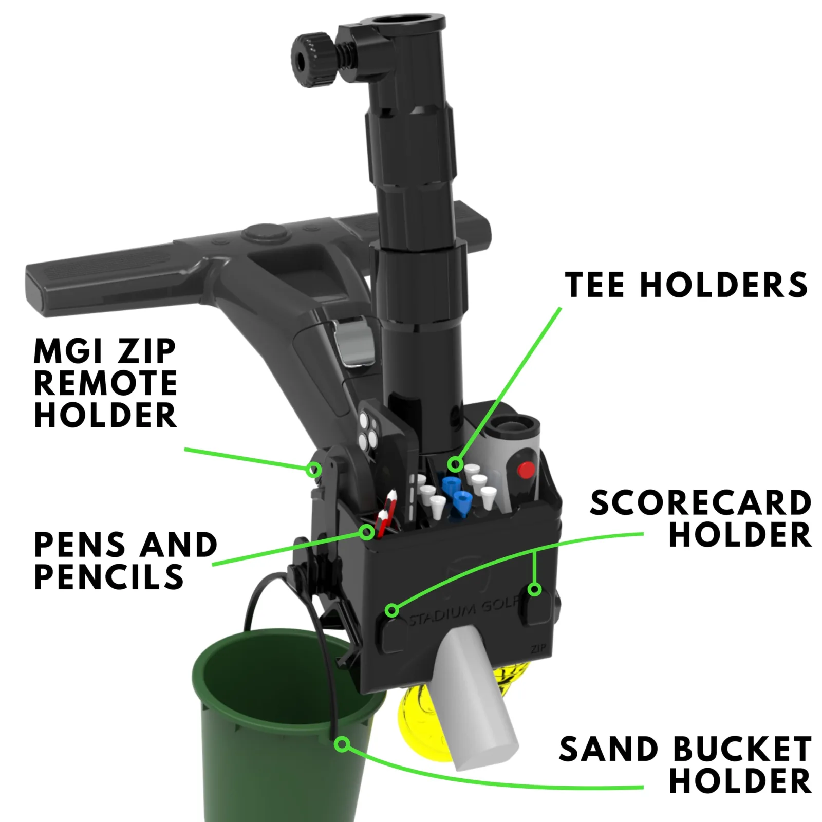 Stadium Golf All-in-1 Accessory for MGI Zip and Navigator Caddies image 3