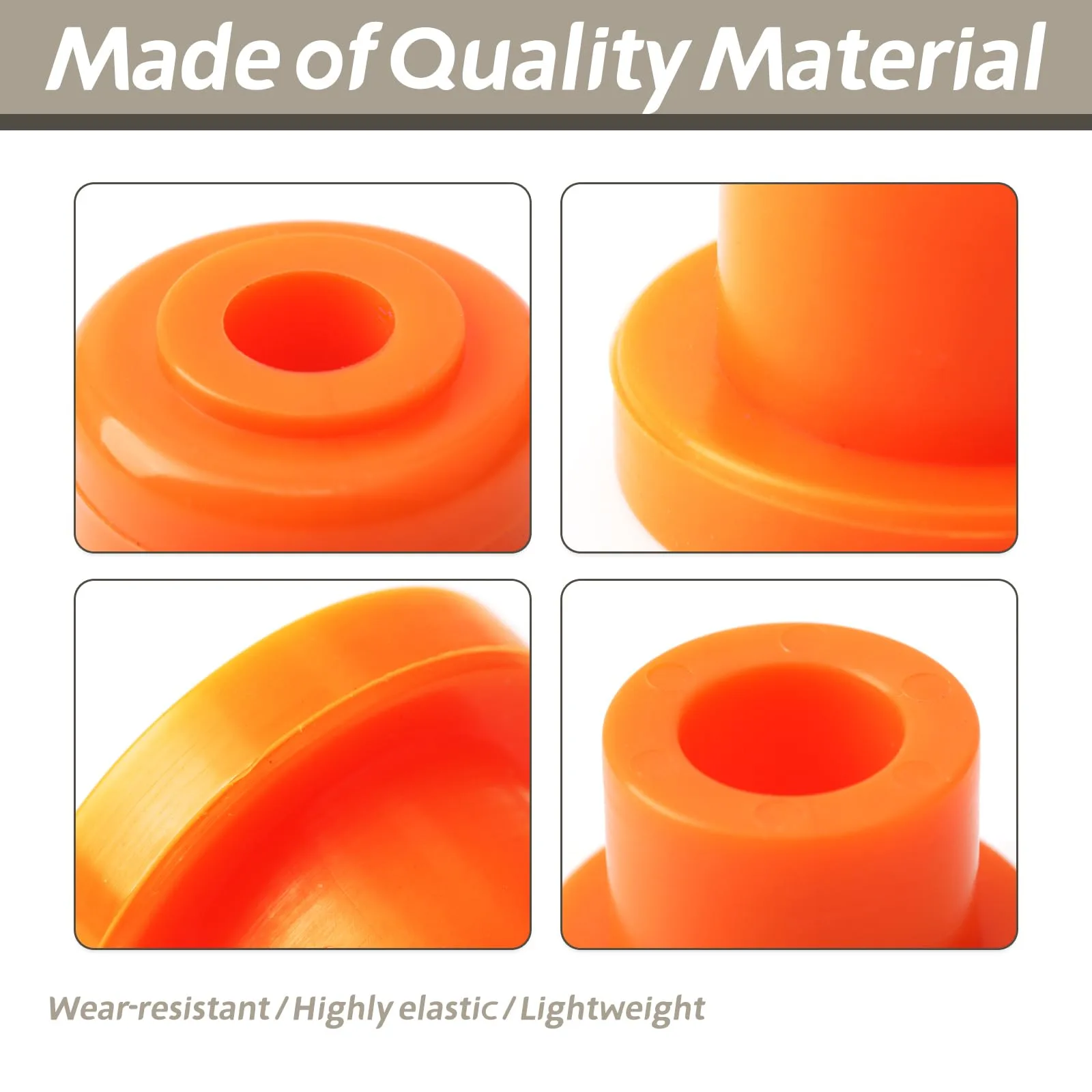 YIYANTO Orange Bushing Kit for GTW & madJax MJFX A-Arm Lift — 20 pcs image 4