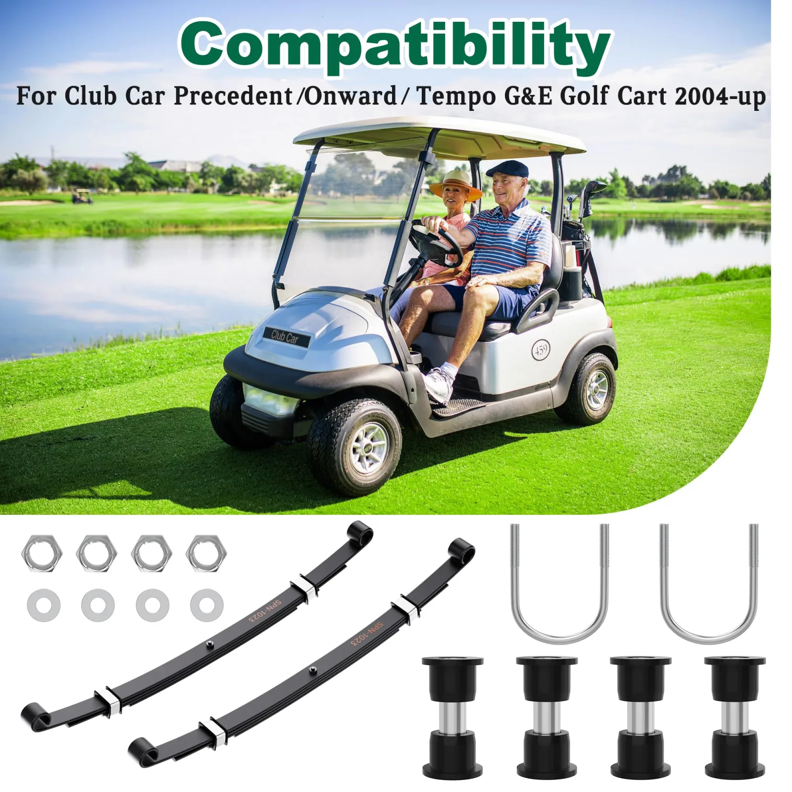 10L0L Rear Leaf Spring Kit for Club Car Precedent 2004+ image 3