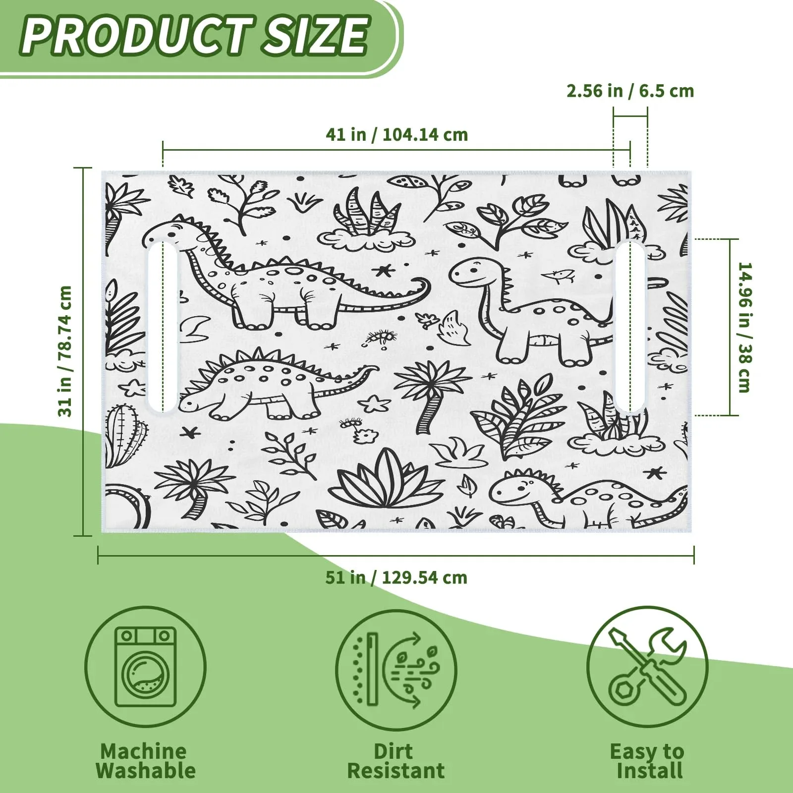 Tiveruda Golf Cart Seat Cover for Double Seats image 2
