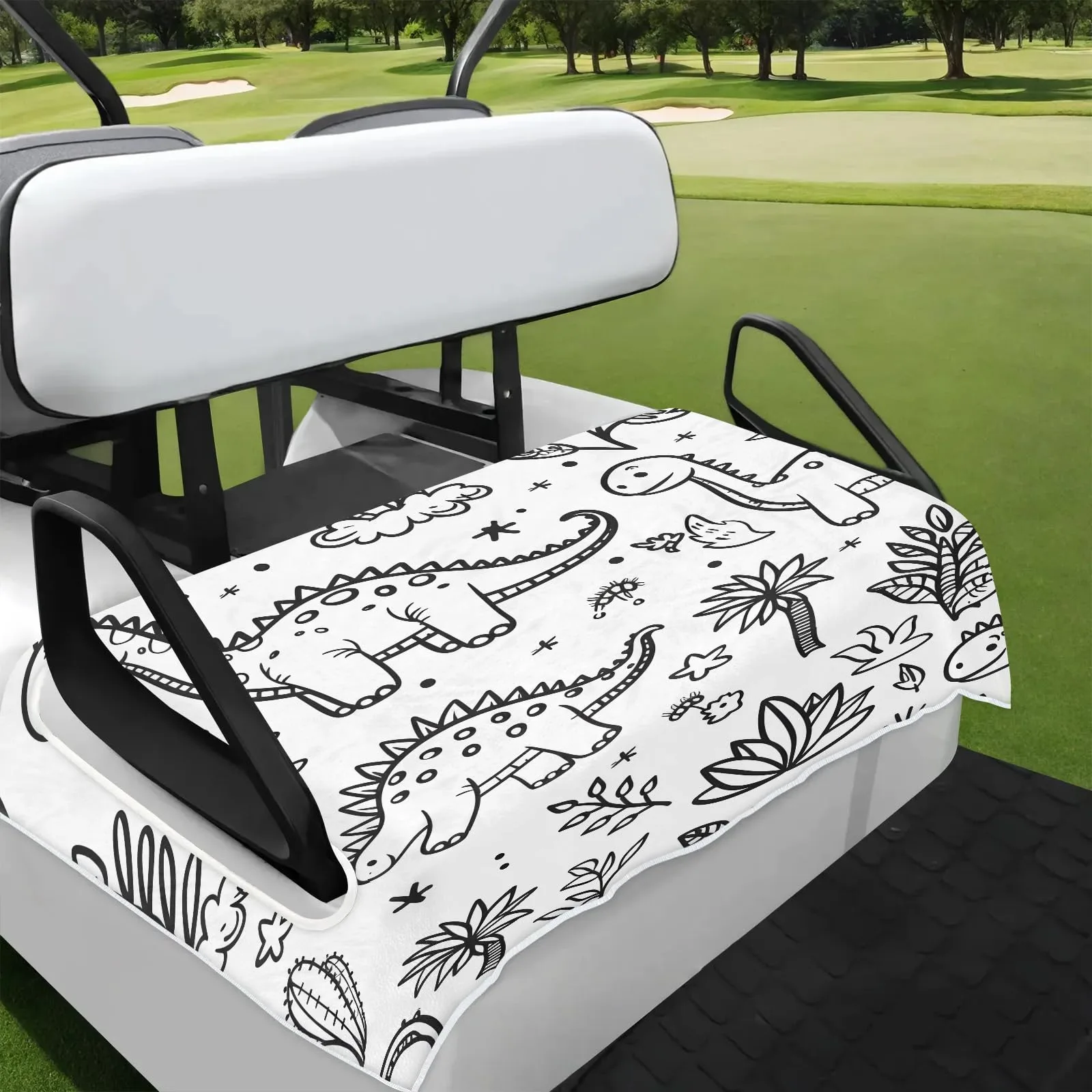 Tiveruda Golf Cart Seat Cover for Double Seats