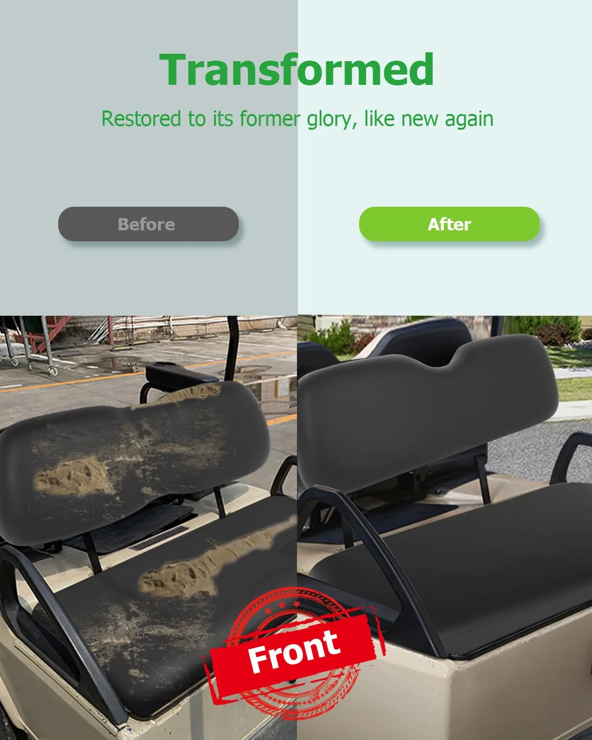 ILVGOLF Front Seat Bottom Cushion for E-Z-GO RXV image 4