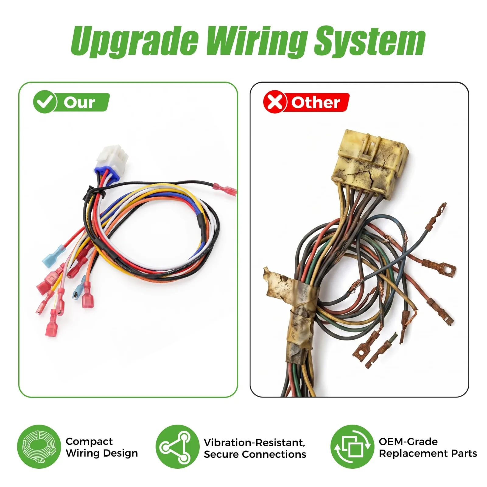 10L0L 48V 9-Pin Controller Wire Harness for Club Car Precedent (Gas) image 4