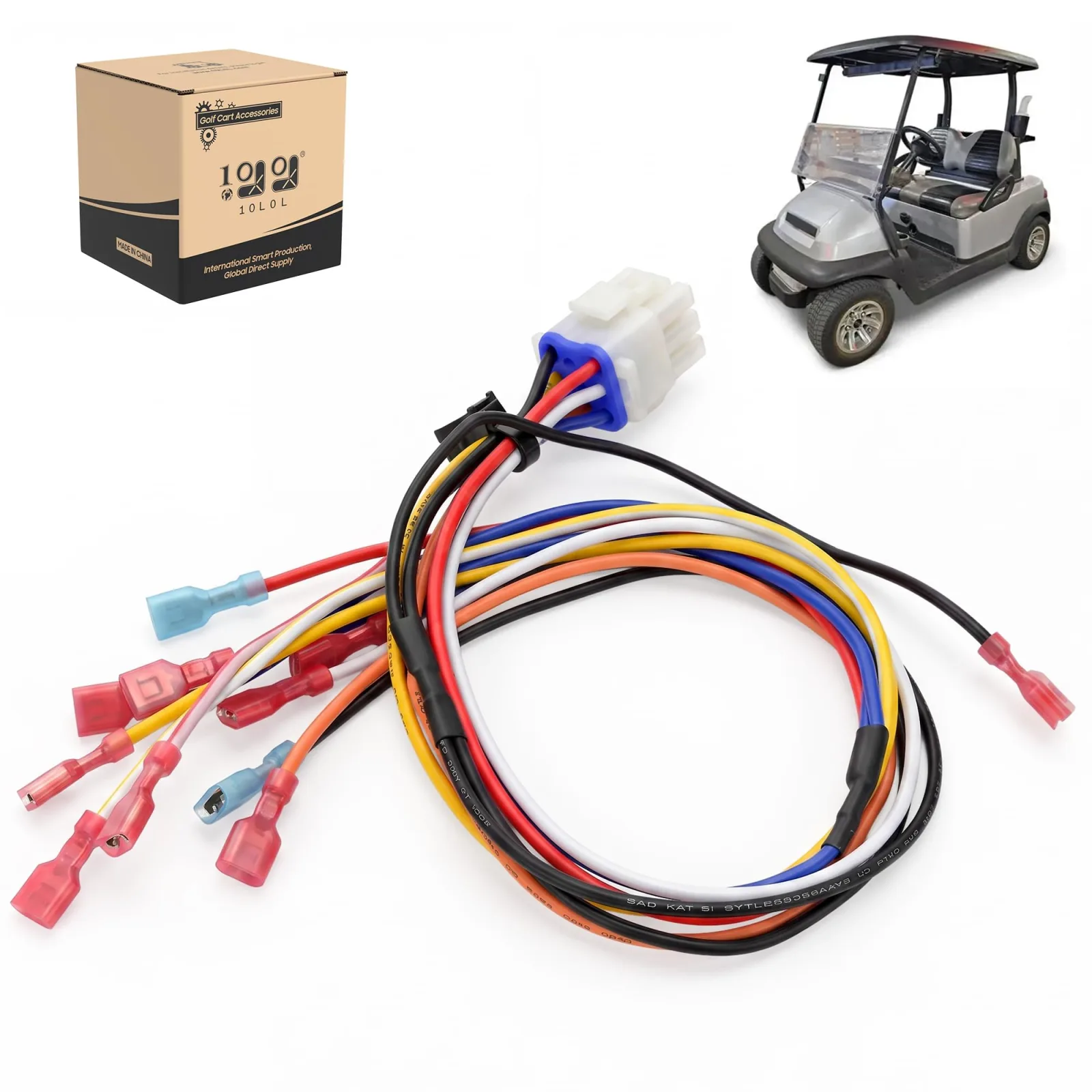 10L0L 48V 9-Pin Controller Wire Harness for Club Car Precedent (Gas)