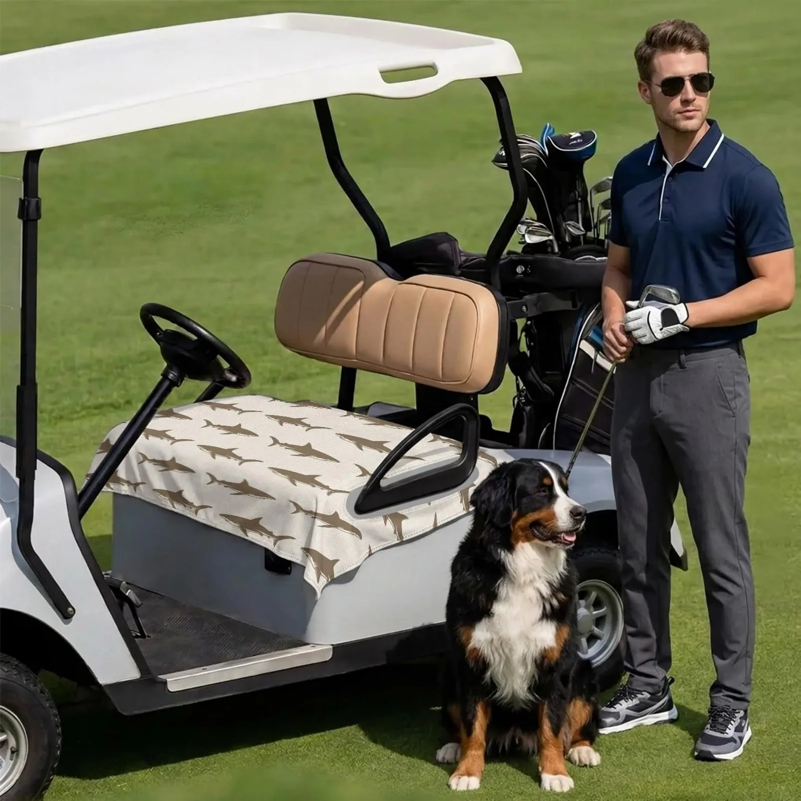 DecorLovee Golf Cart Seat Cover, 51 x 31 Inch image 3