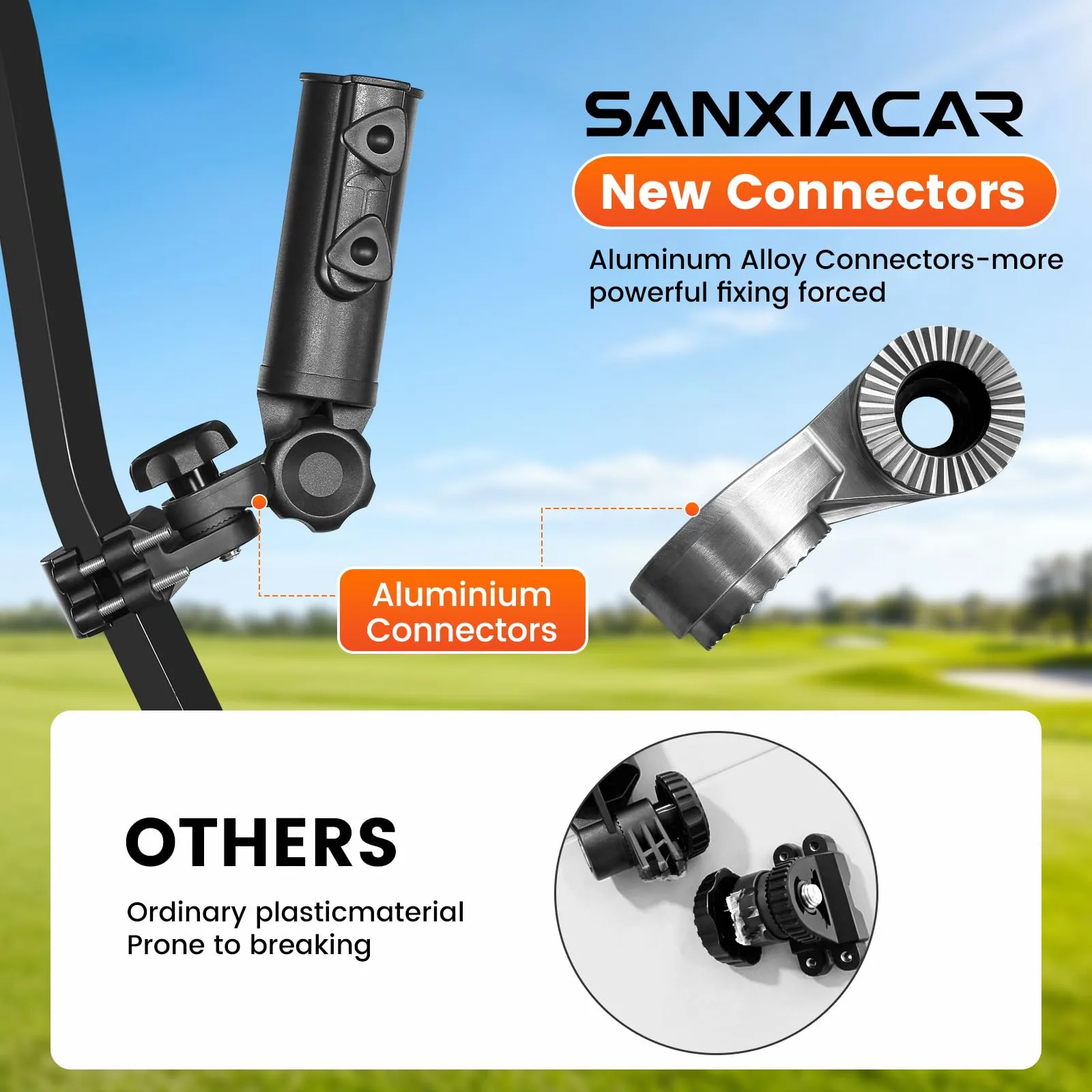 SANXIACAR Heavy Duty Golf Push Cart Umbrella Holder image 4