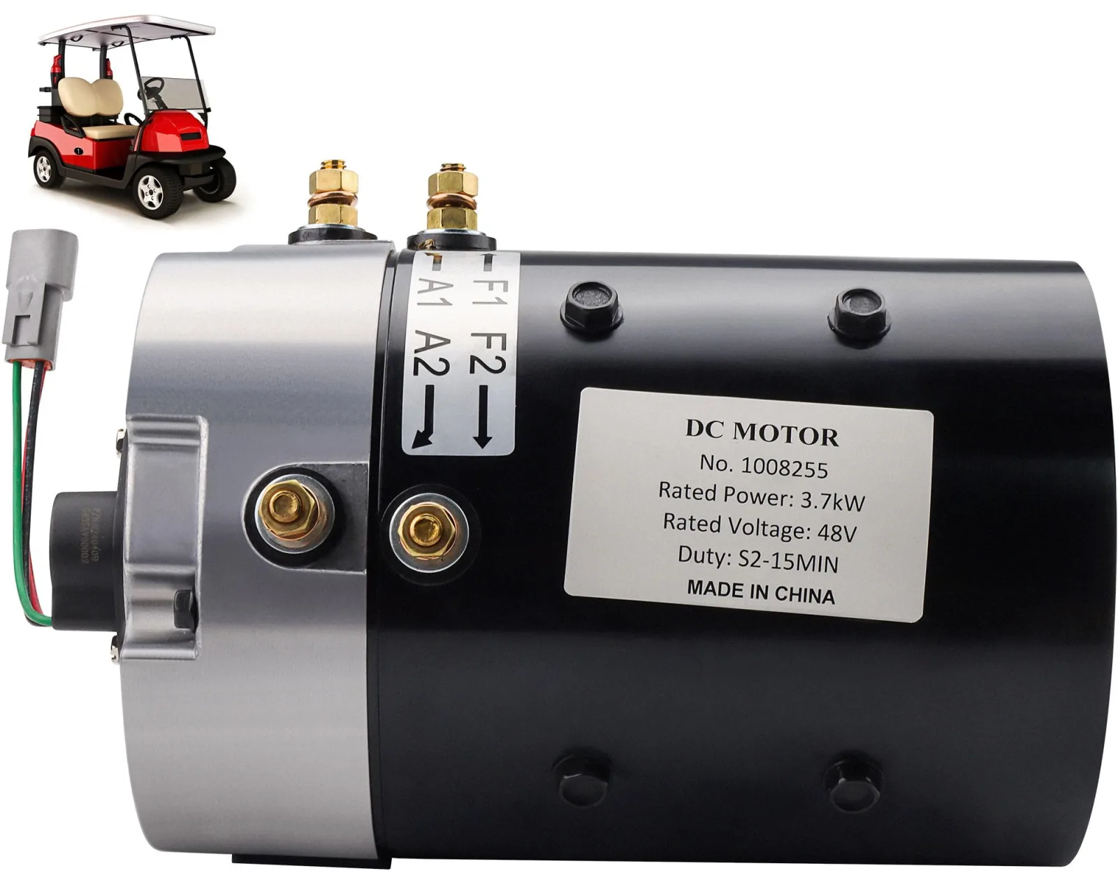 SUNKWAIS 48V 3.7 kW DC Motor DA8-4012 GB9-4001 ZQS48-3.8-T1 1008255