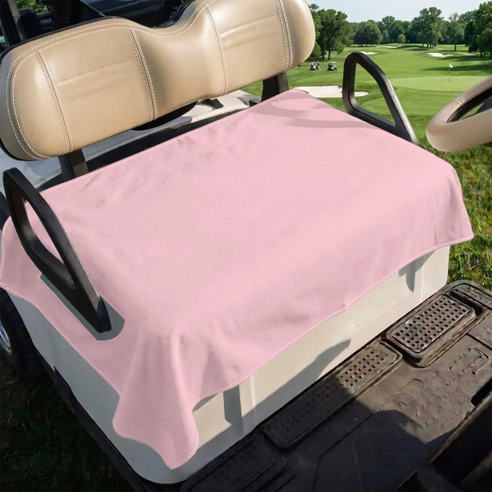 BEMIGO Golf Cart Seat Cover, Light Pink, 51 x 31 Inch image 2
