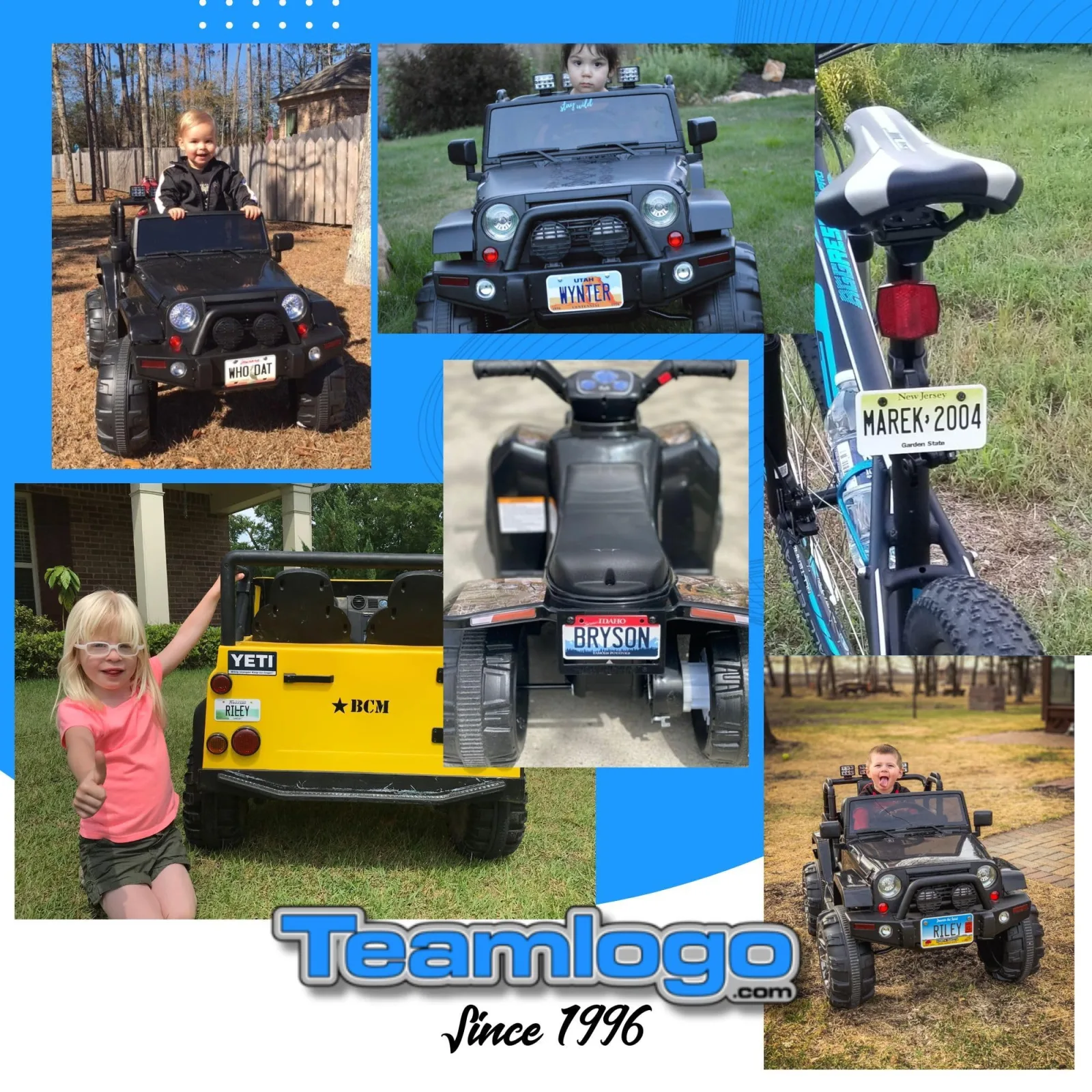 Personalized Aluminum Golf Cart License Plate, 4 x 7 Inch image 3