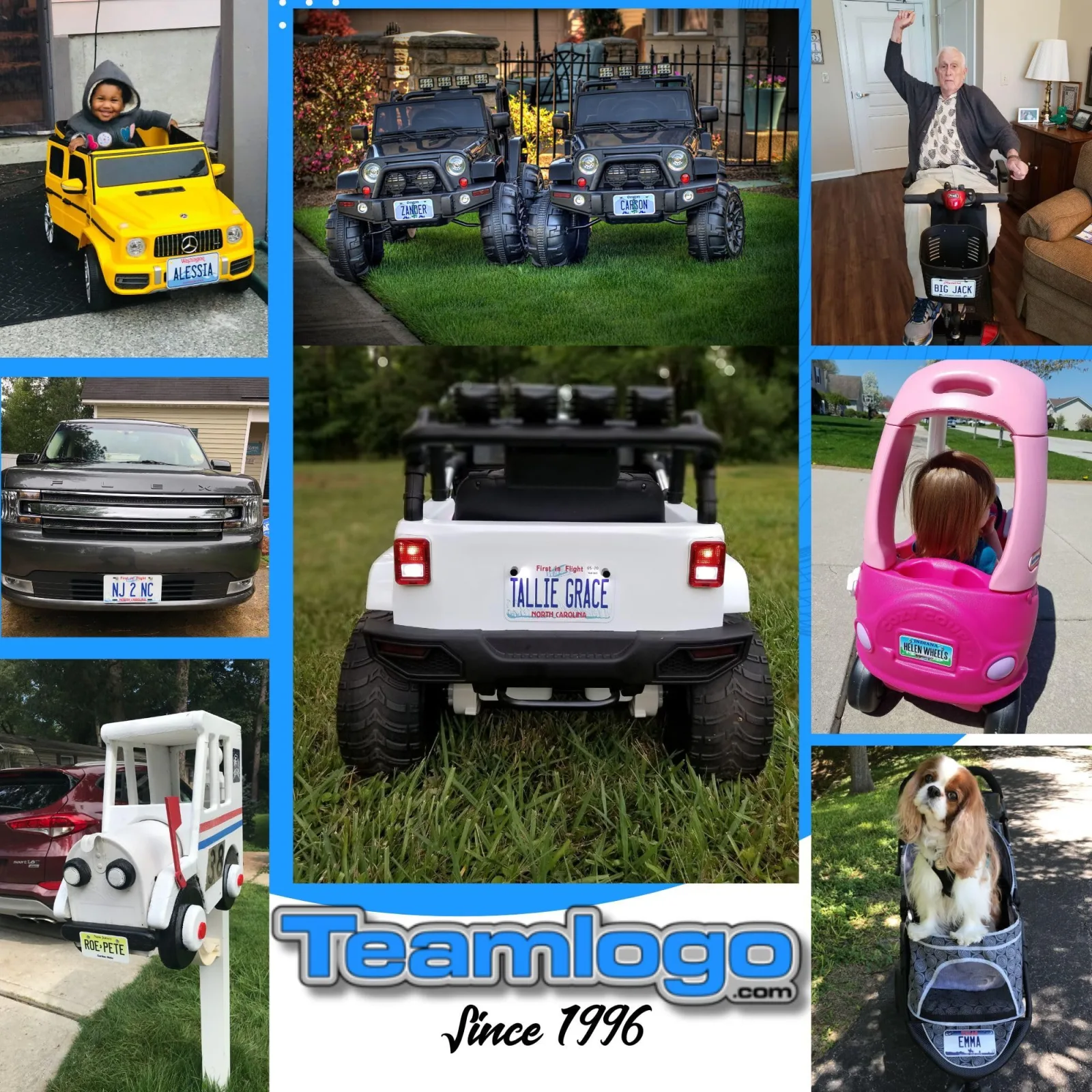 Personalized Aluminum Golf Cart License Plate, 4 x 7 Inch image 4