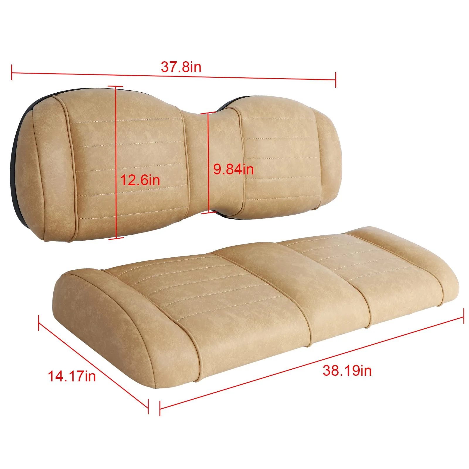ROADFAR Rear Flip Seat Cushion for Club Car / E-Z-GO / Yamaha – MPN 183420-5231-1753444001 image 3