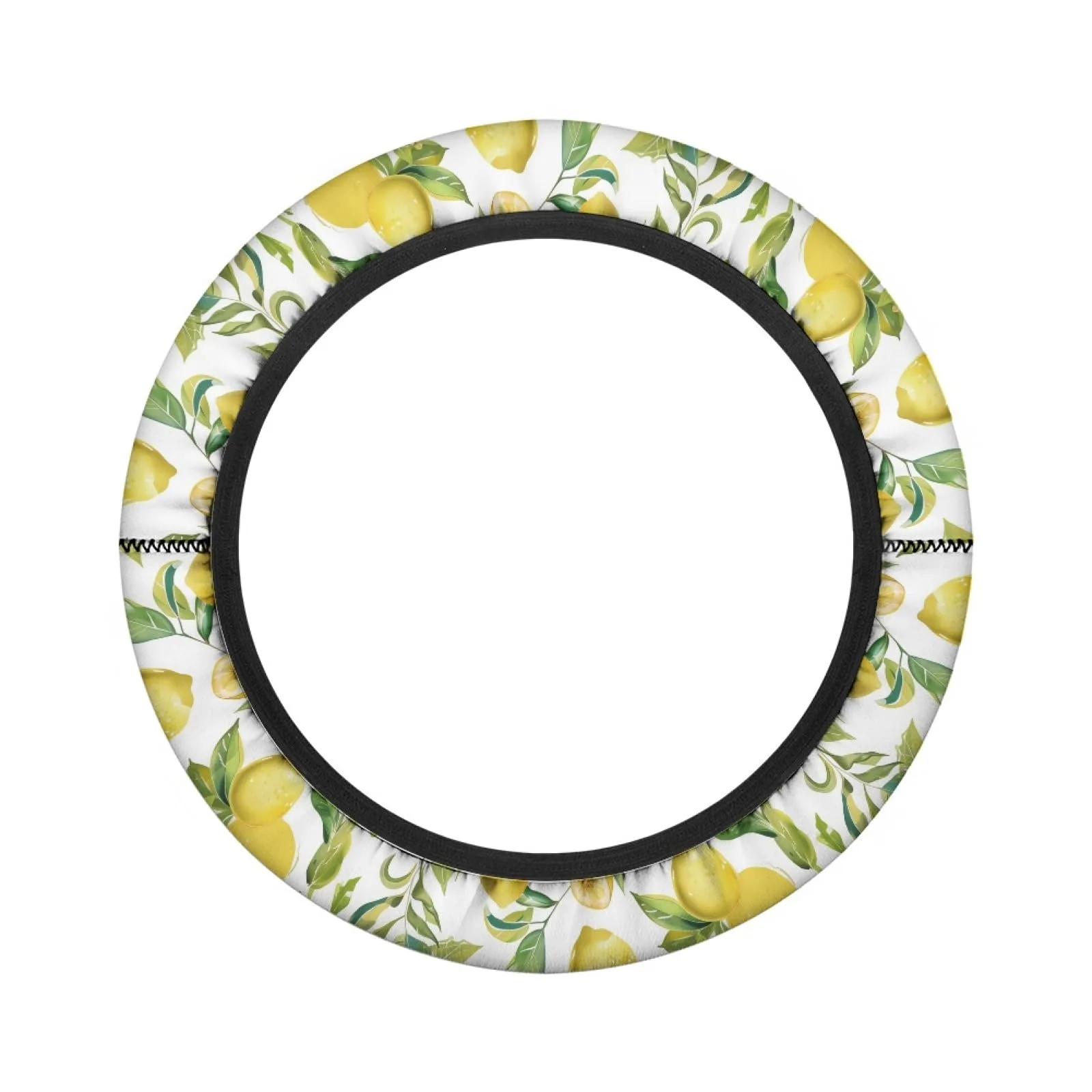 INSTANTARTS Lemon Golf Cart Steering Wheel Cover image 2