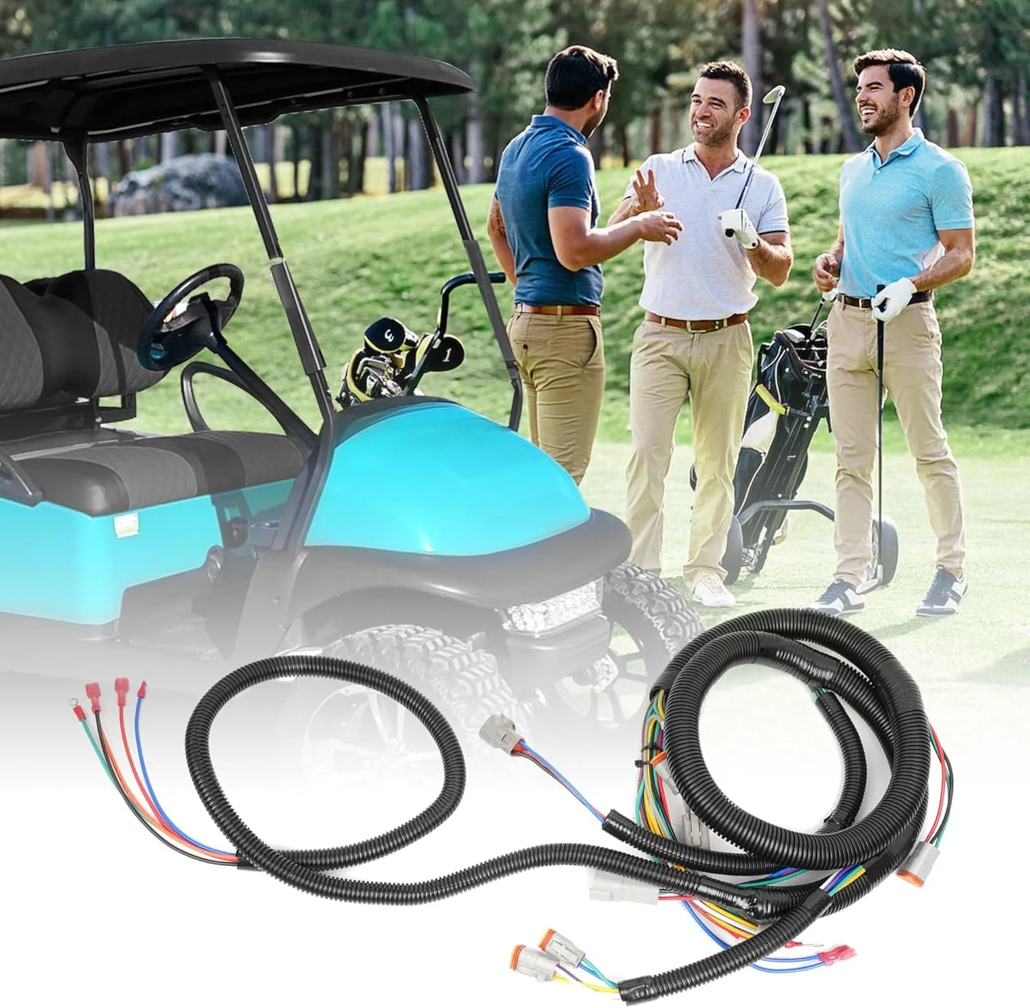 10L0L Control Wiring Harness for Club Car DS 2001-2005 image 4