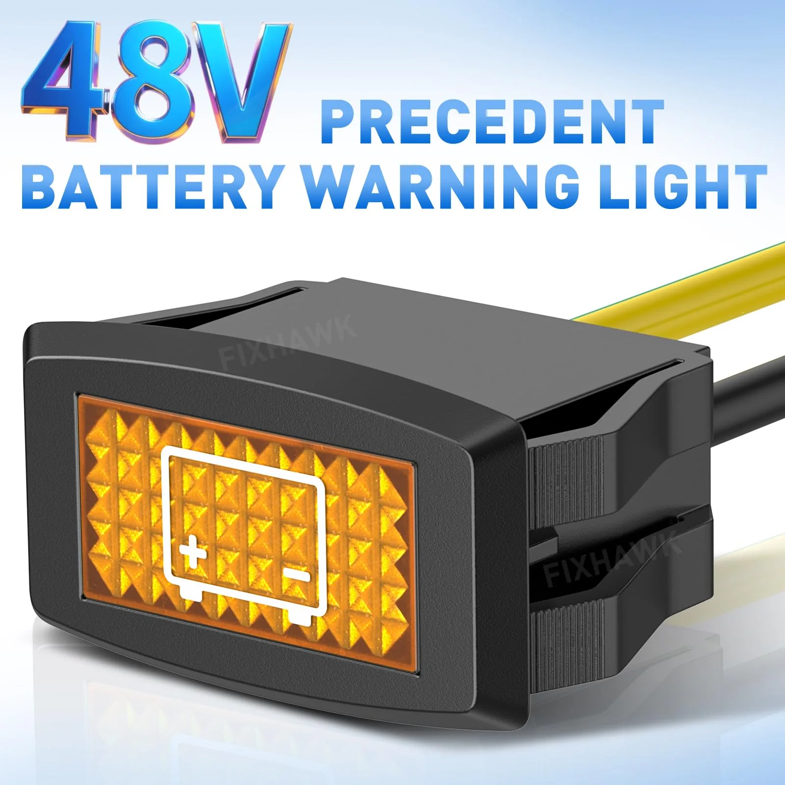FIXHAWK 48V Club Car Battery Warning Light 103993901 image 4