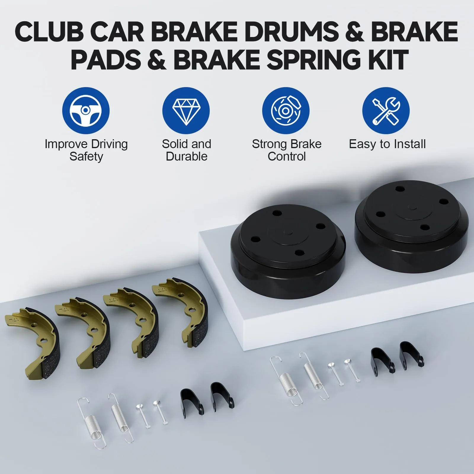 Rzcazzide Club Car Brake Drum and Shoe Repair Kit image 3