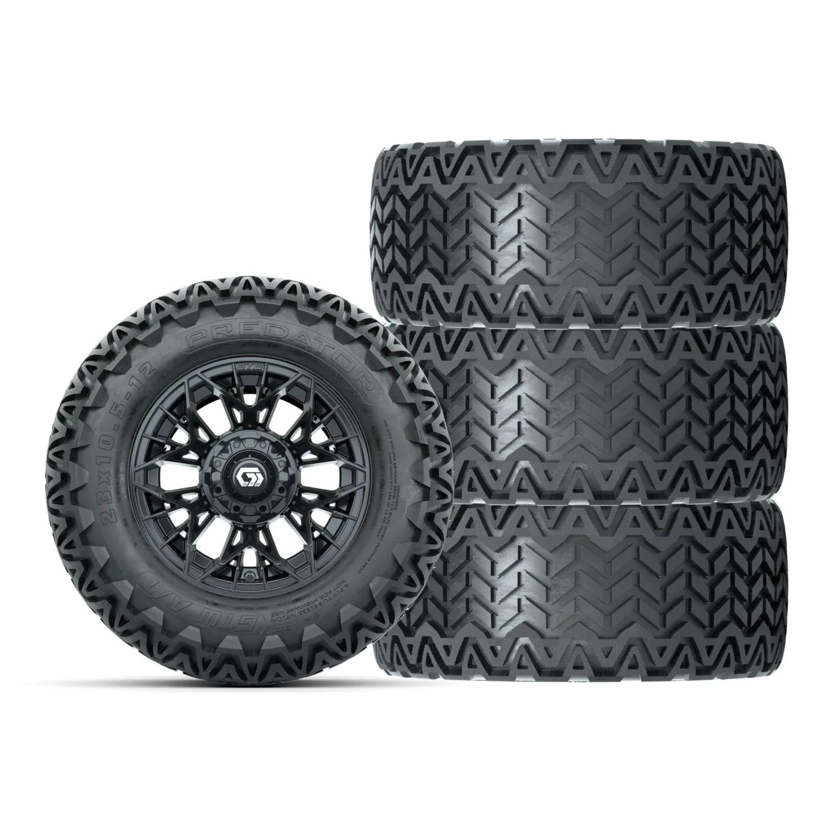 GTW A19-766 12-Inch Golf Cart Wheels and Tires