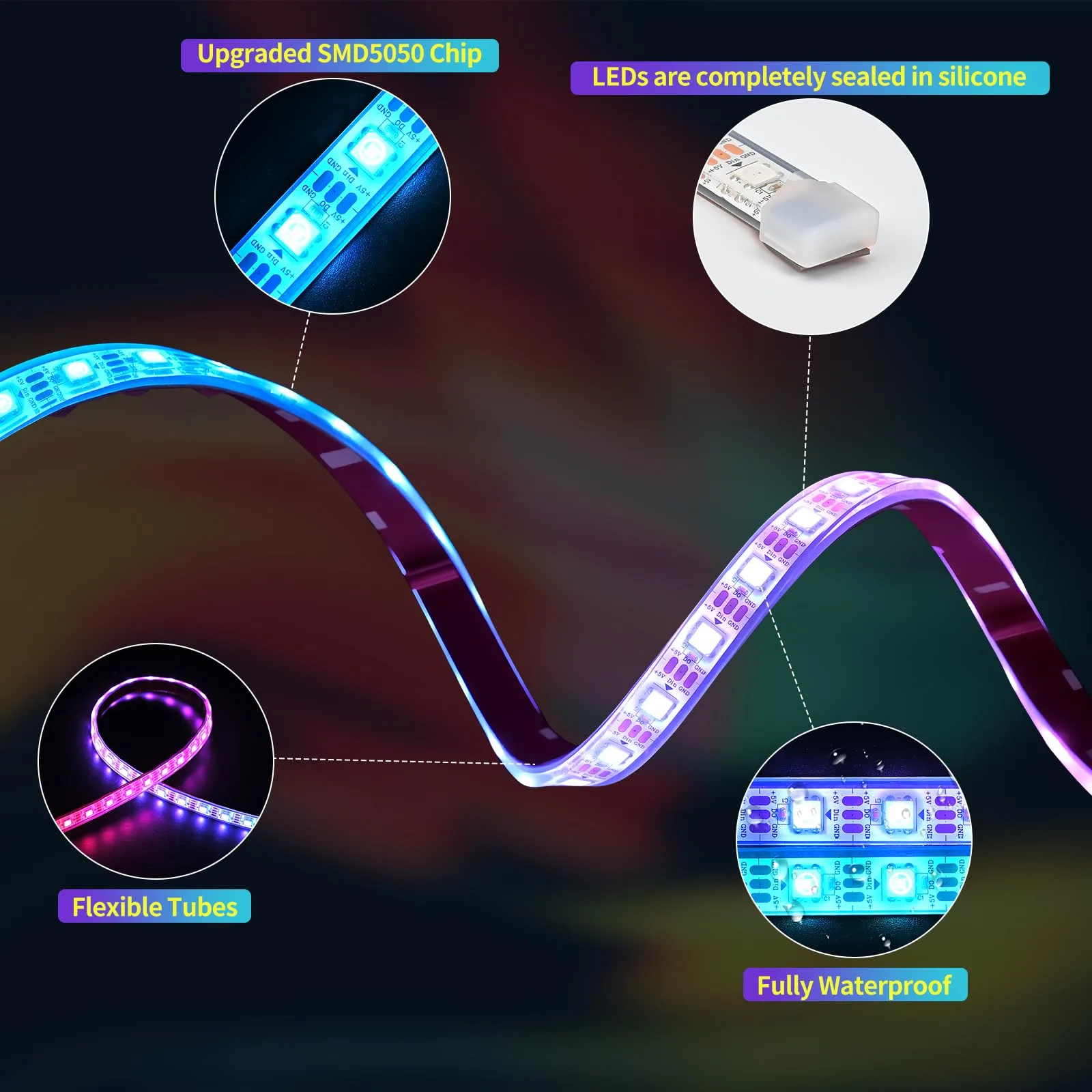 UYA USB DreamColor LED Strip Light (UYA-21244-2) image 4