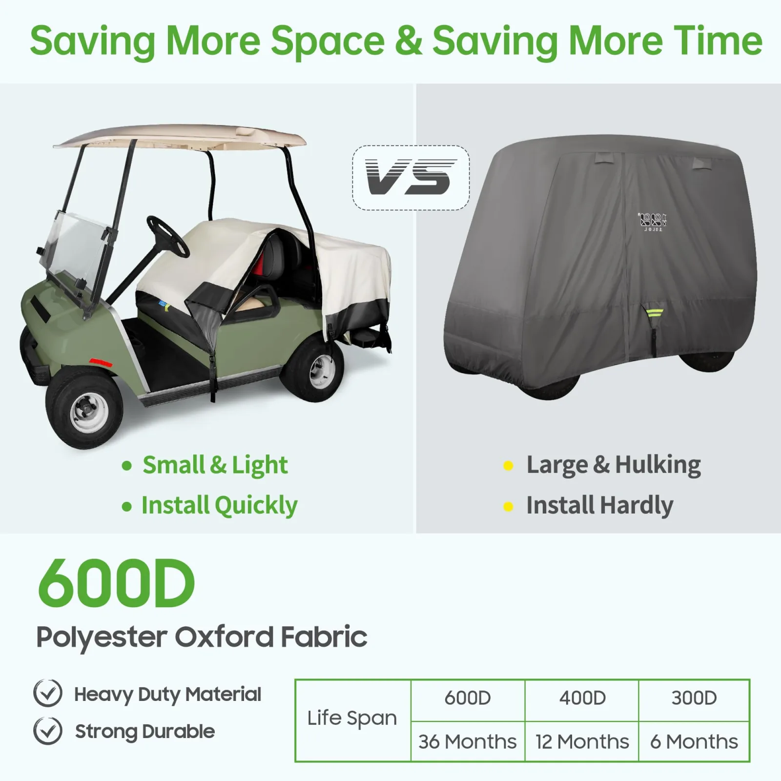 10L0L Golf Cart Seat Cover for E-Z-GO and Club Car image 4