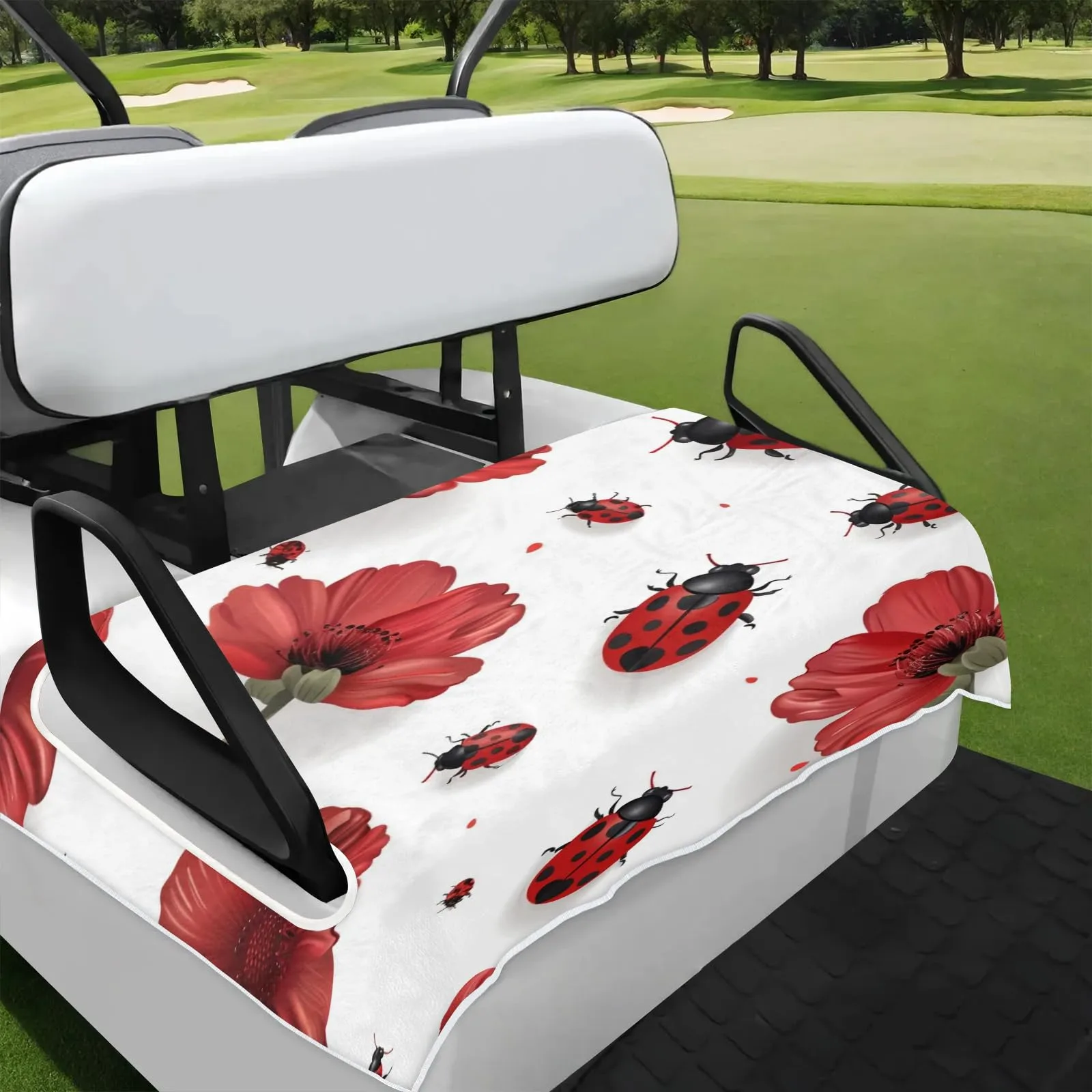 Tiveruda Golf Cart Seat Cover for Double Seats, 51 x 31 in