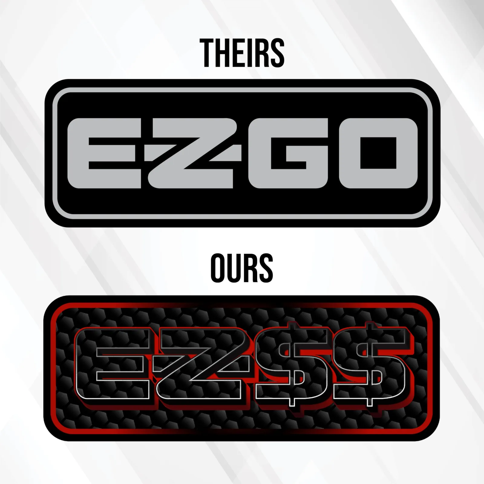 Gimme Golf USA E-Z-GO RXV Front Name Plate image 2