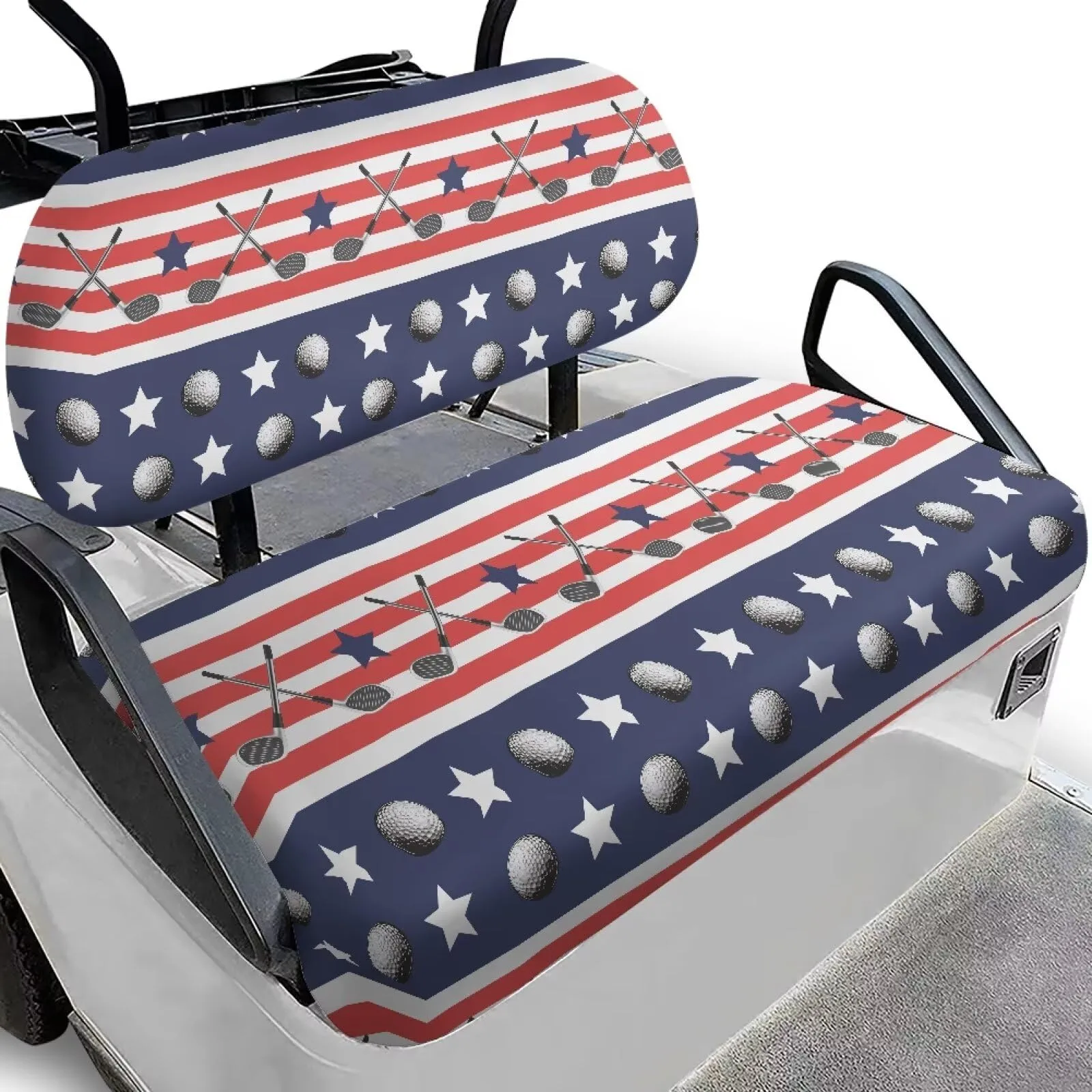 Quidrwyo Golf Cart Seat Covers for Club Car, 2-Piece Set